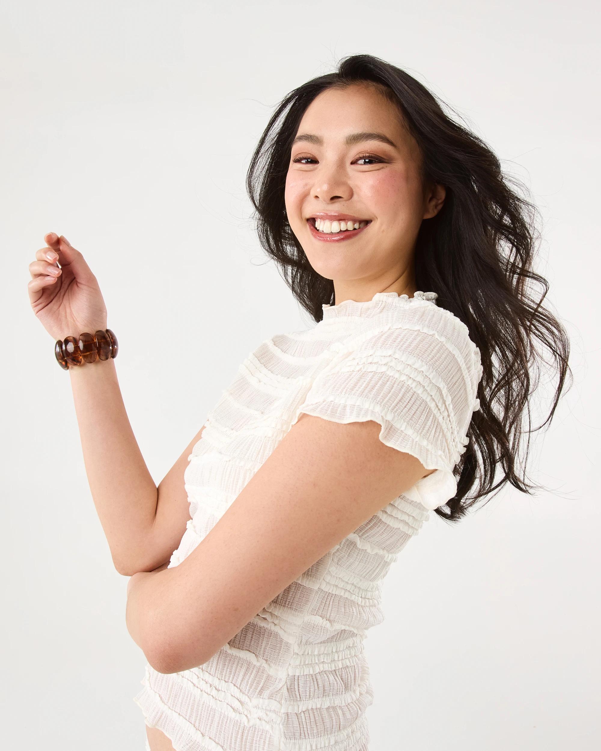 5 Short Sleeve Textured T-shirt Cld White, 5 of 8