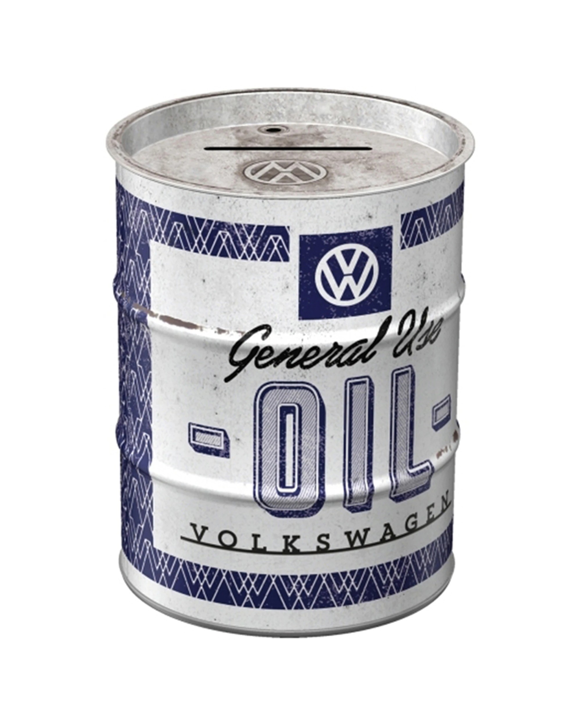 1 Nostalgic-Art Storage Money Box - Oil Barrel VW General Use Oil - Multi, 1 of 3