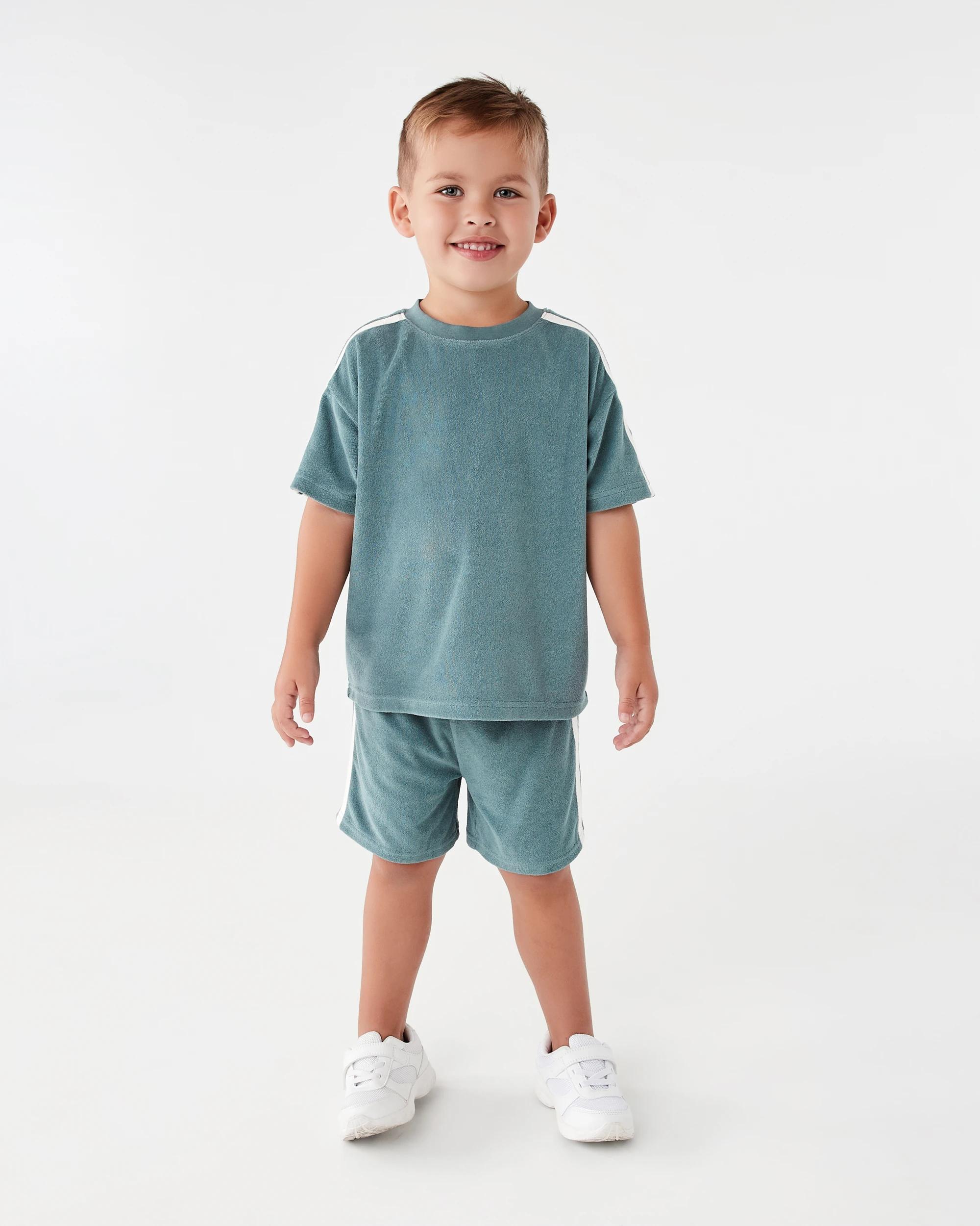 6 Terry Towelling T-shirt Gbln Blue, 6 of 7