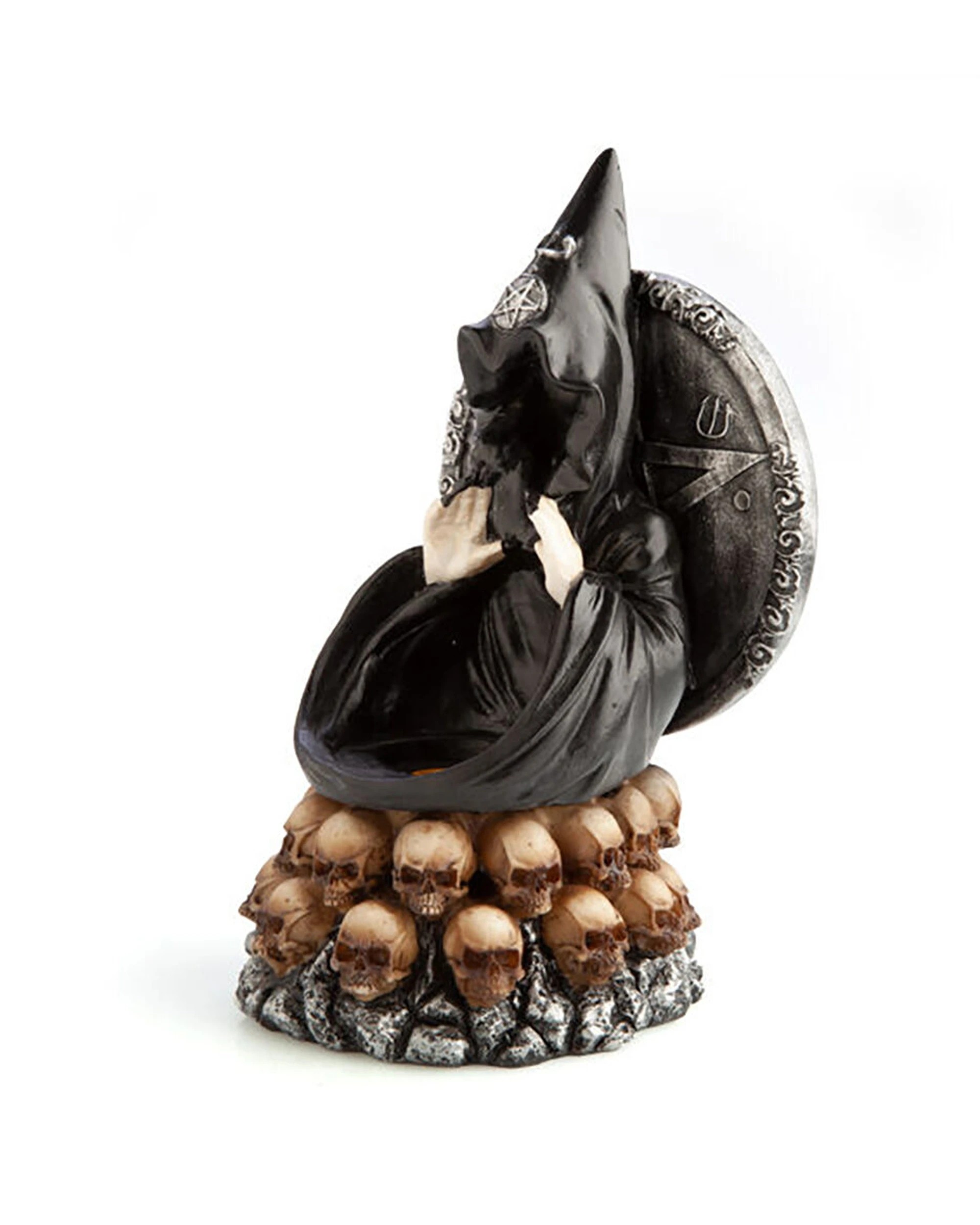 3 Mystical Worlds Incense Burner/Backflow Baphomet Figure 21x12cm - Black, 3 of 5