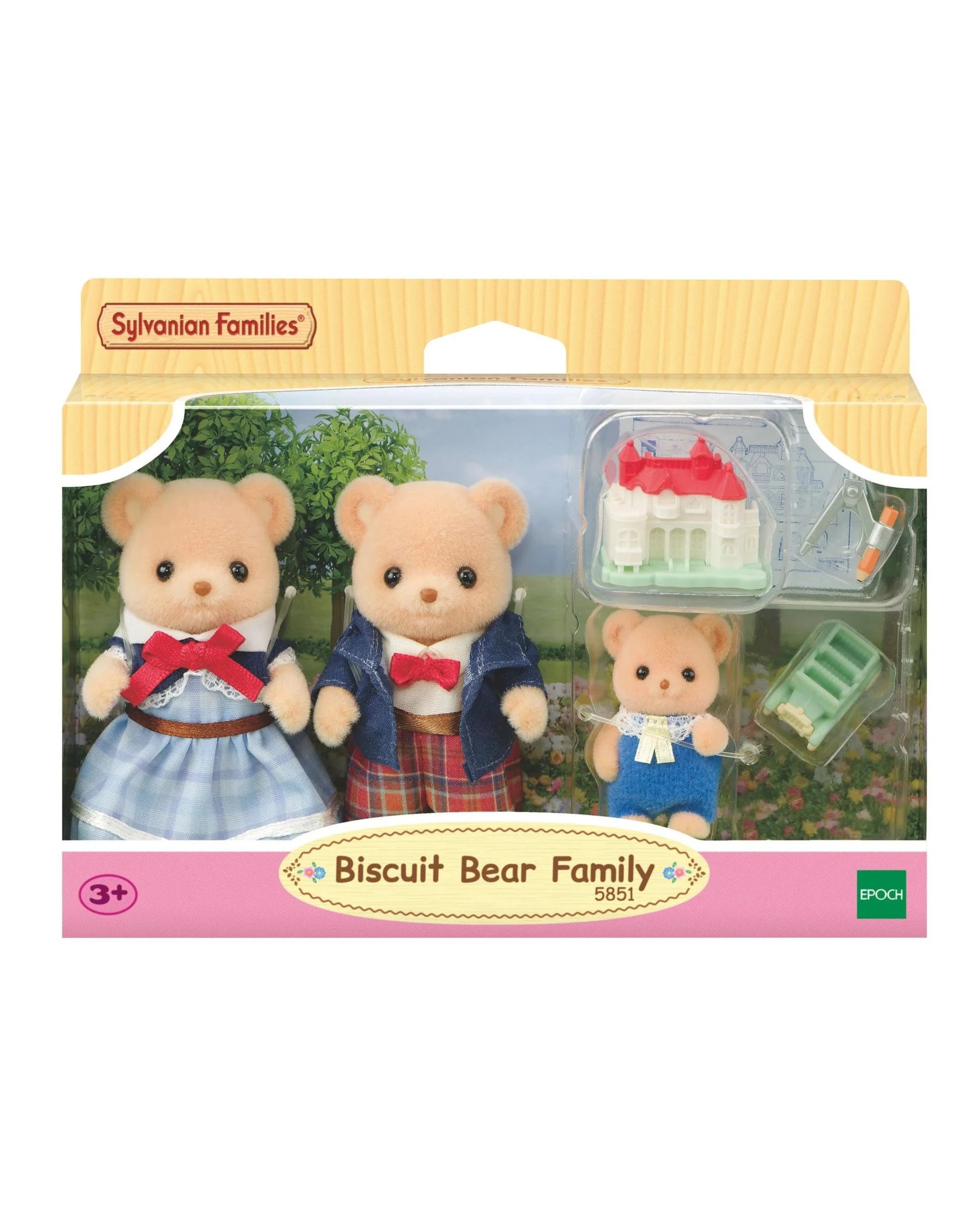 1 Sylvanian Families Biscuit Bear Family, 1 of 5