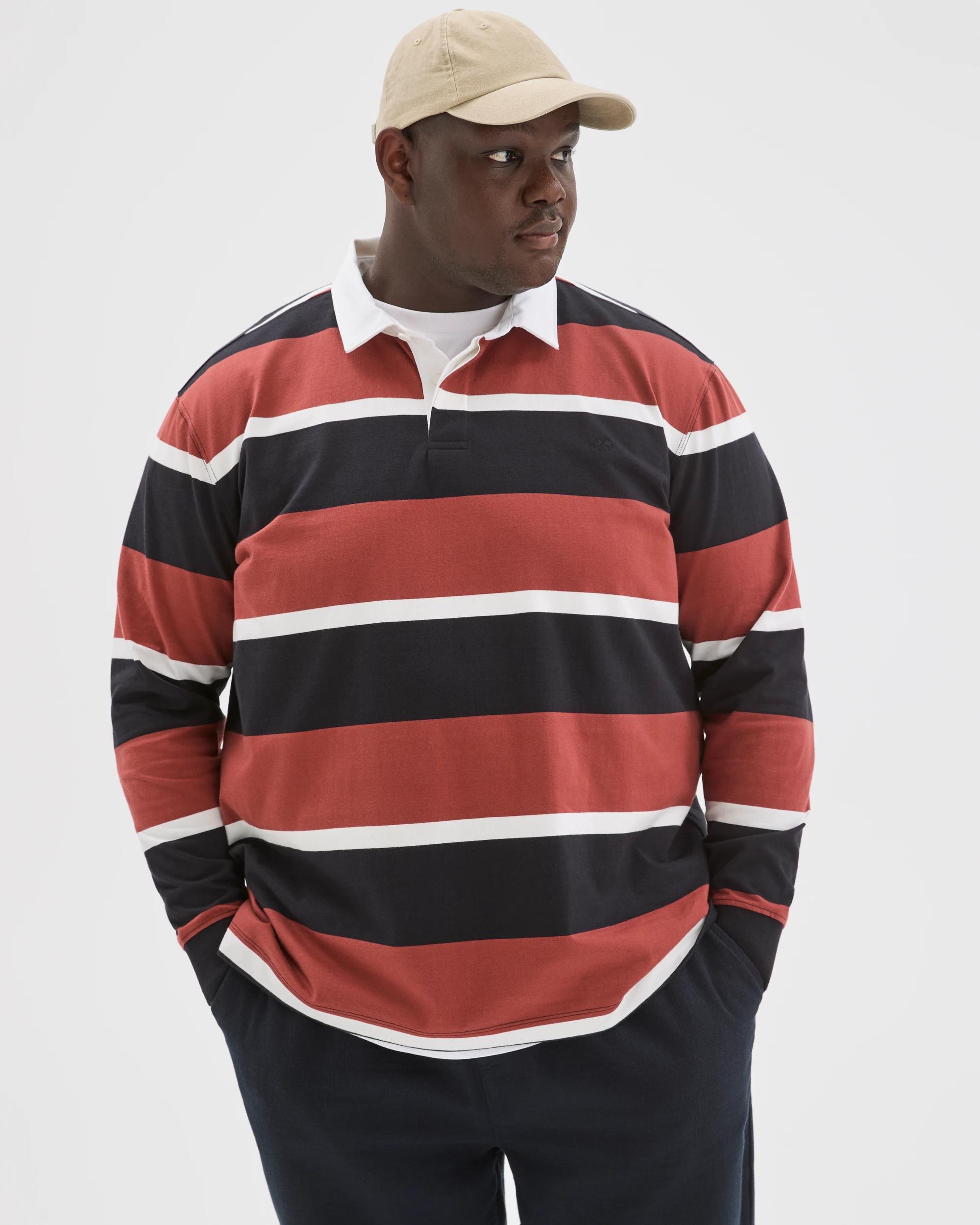3 Target Man Plus Size Australian Cotton Rugby Top HENNA, 3 of 6