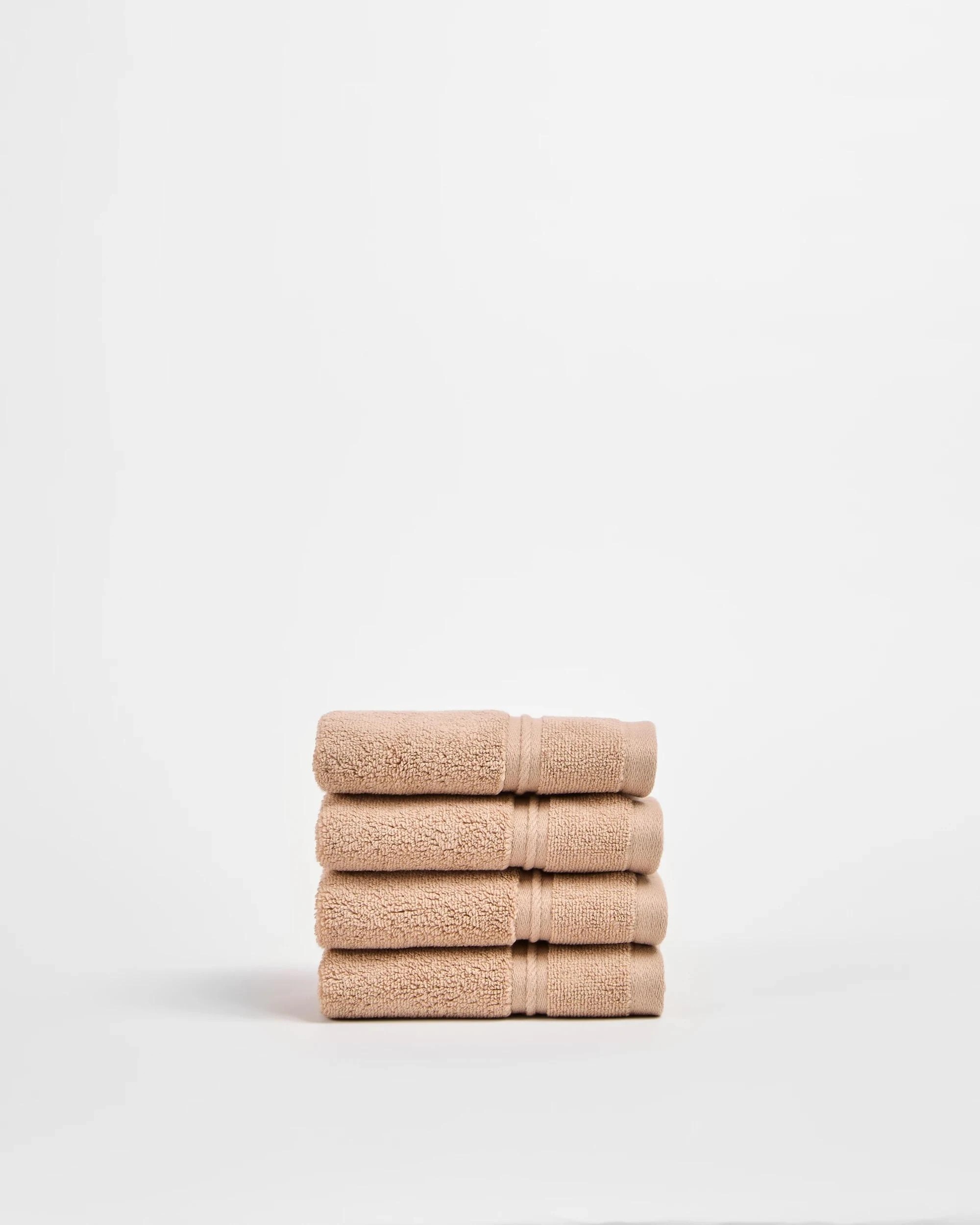 4 Target Eden Luxury Egyptian Cotton Pile Face Washer 4 Pack - Natural, 4 of 4