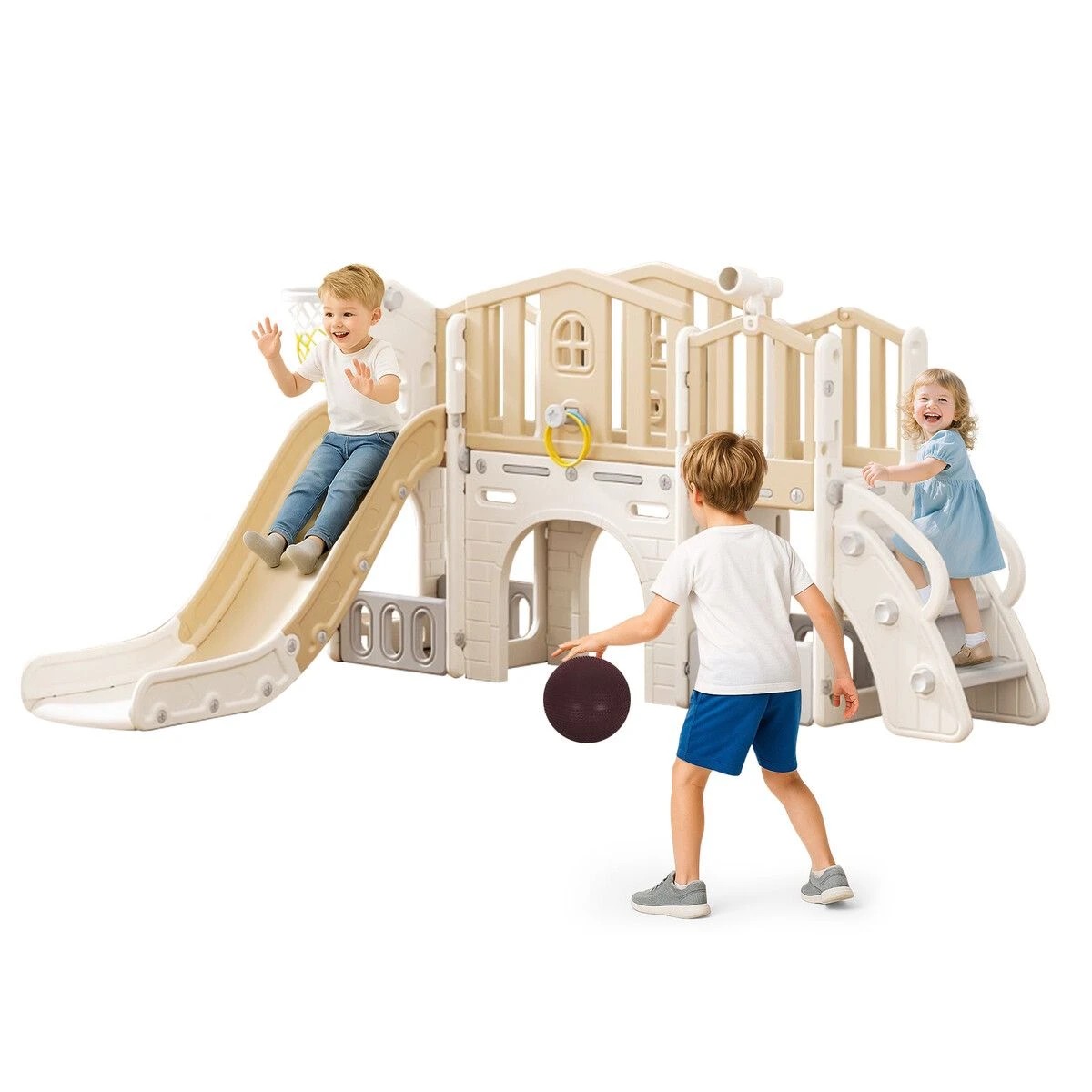 3 Kidbot Kids Slide Set 8in1 Ladder Steps Indoor Playground, 3 of 3