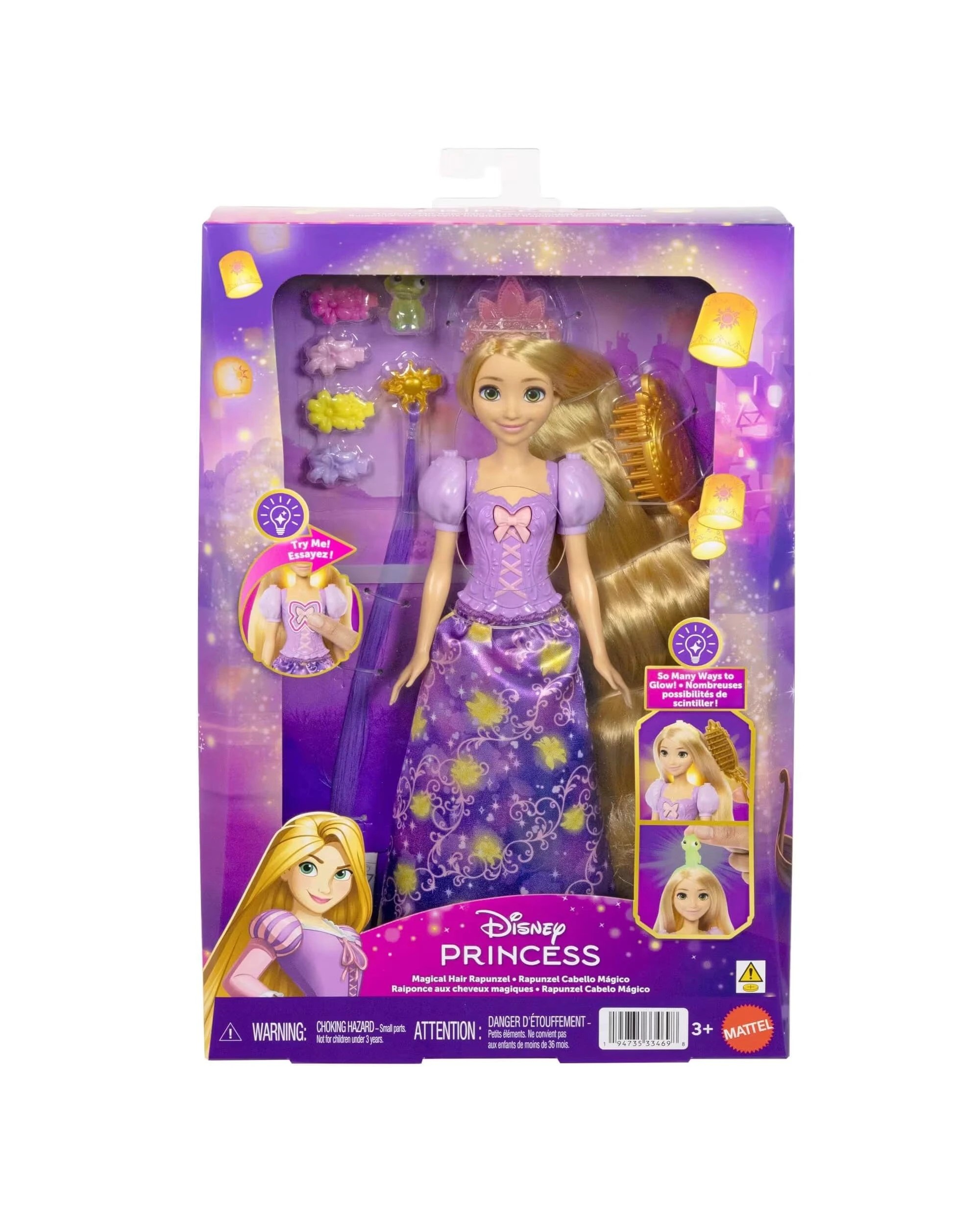 1 Disney Princess Magical Hair Rapunzel Doll, 1 of 6