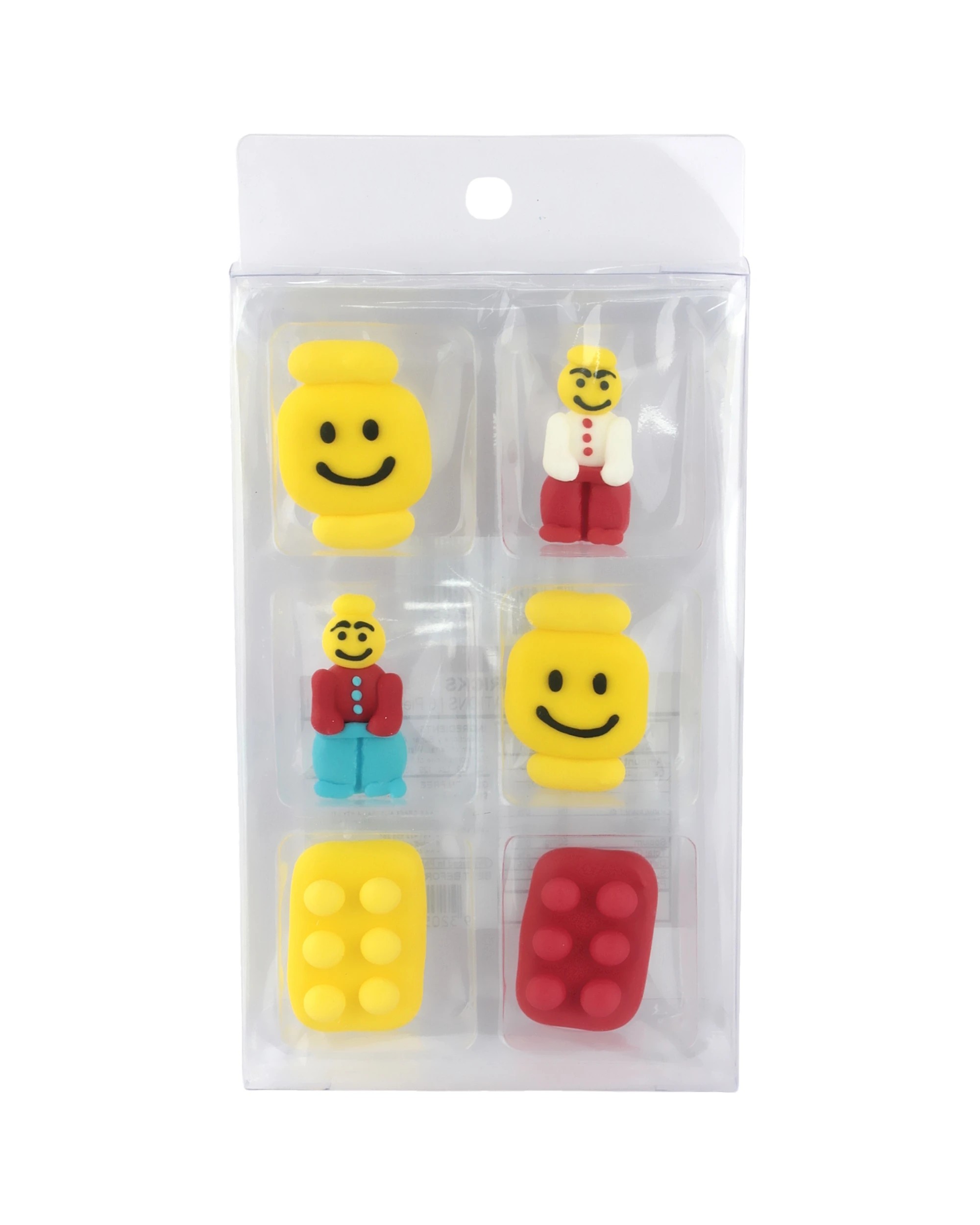 3 Partyrama Lego Edible Sugar Cupcake Decorations Pack of 6, 3 of 3