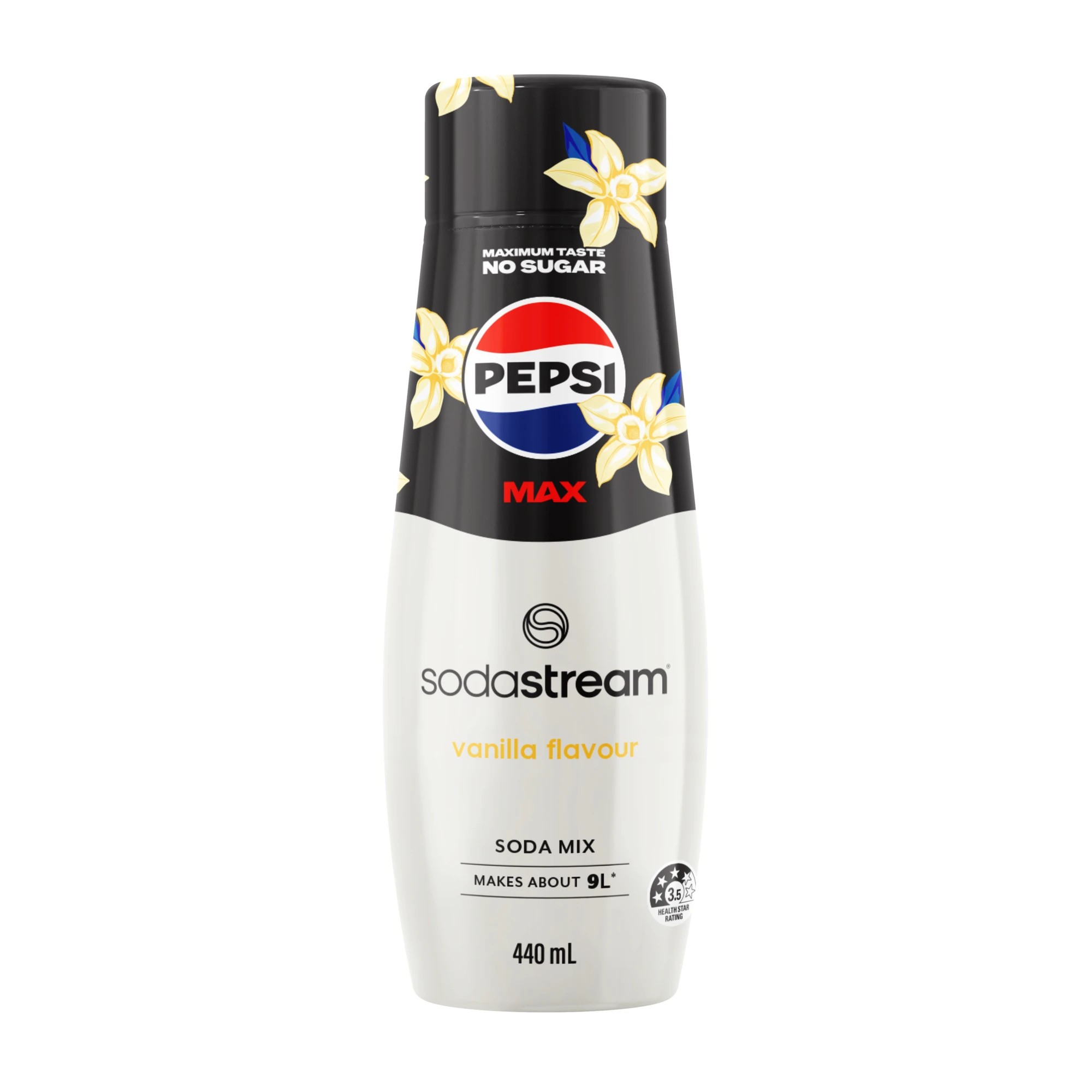1 Pepsi Max SodaStream Vanilla Flavour Soda Mix 440ml