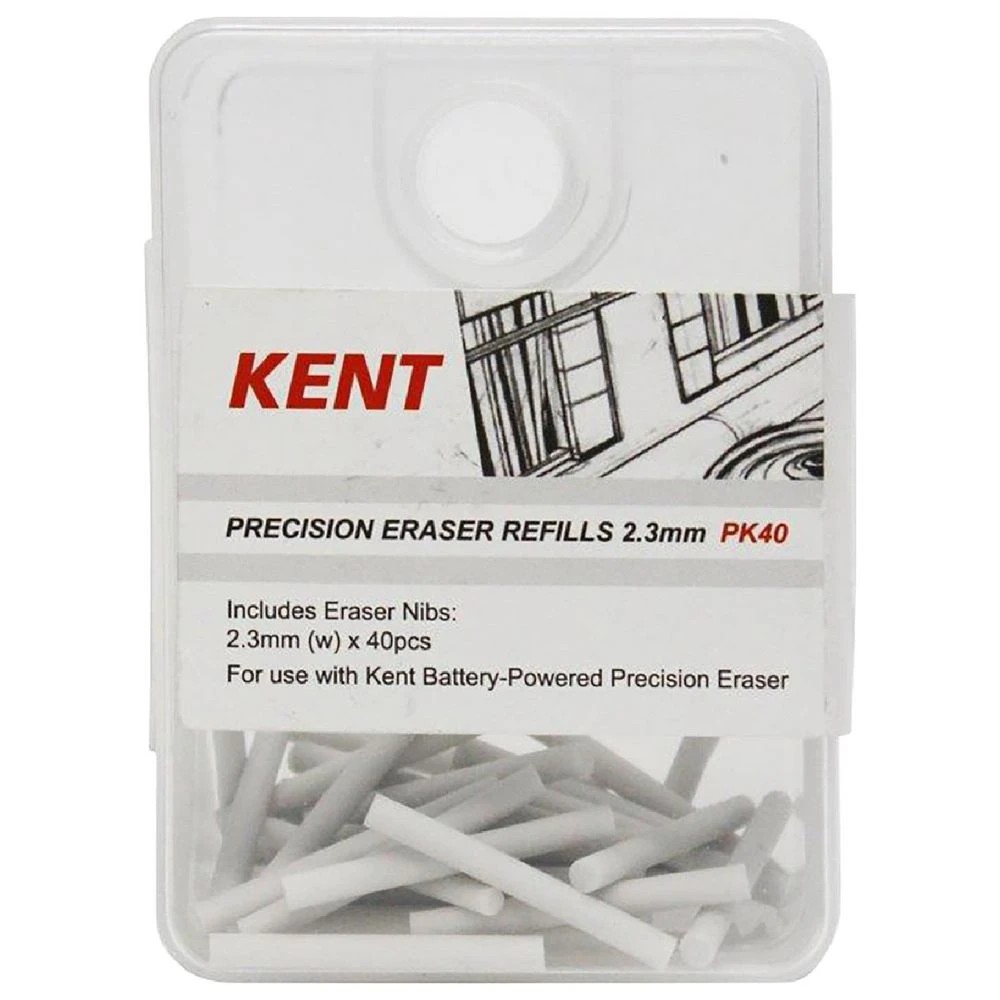 1 Kent Precision Eraser Refills 2.3mm 40 Pack, 1 of 1