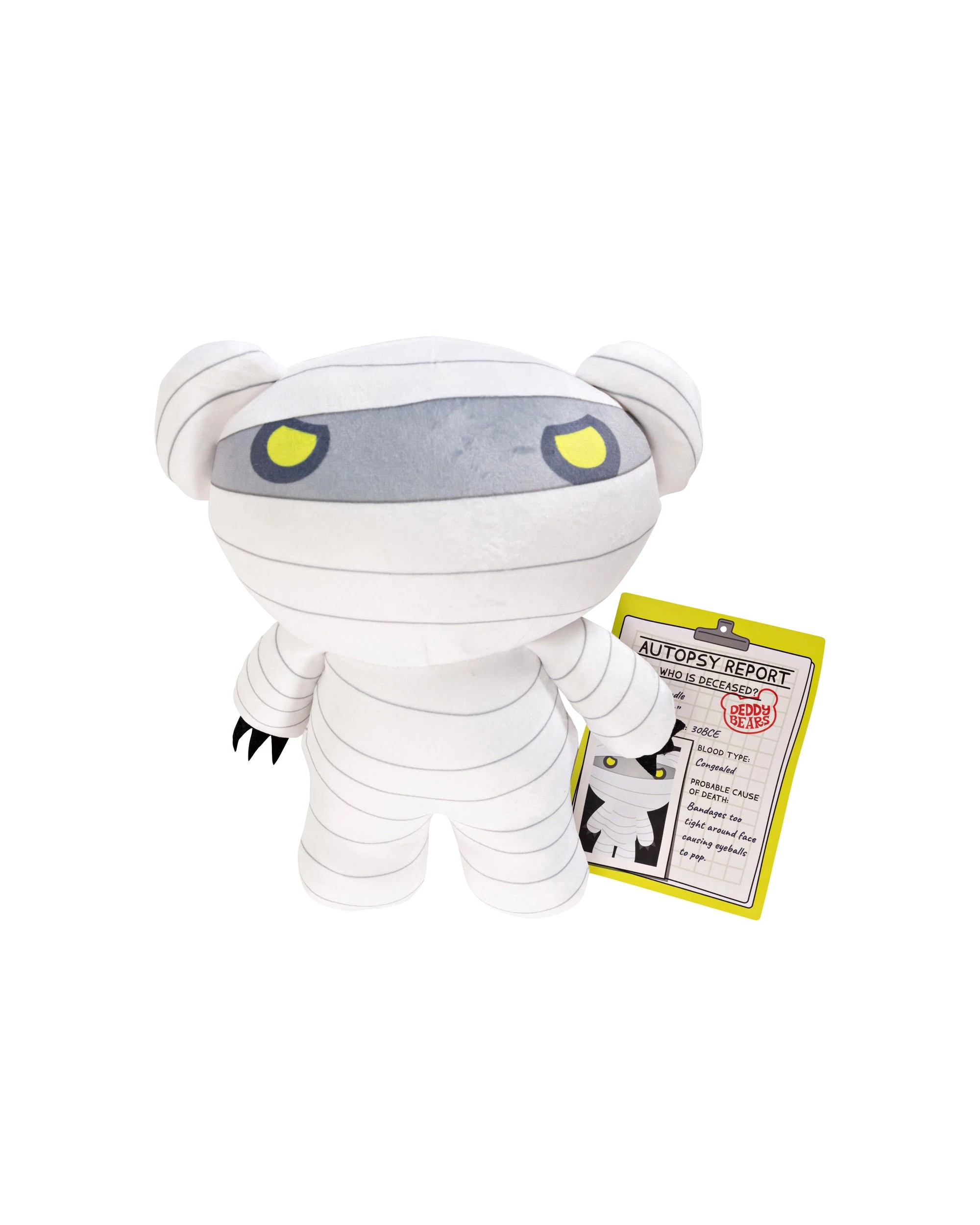 3 Deddy Bears - Bundle, Halloween Bear in Bag, Soft Toy Plush, White, 30cm (H) - White, 3 of 4