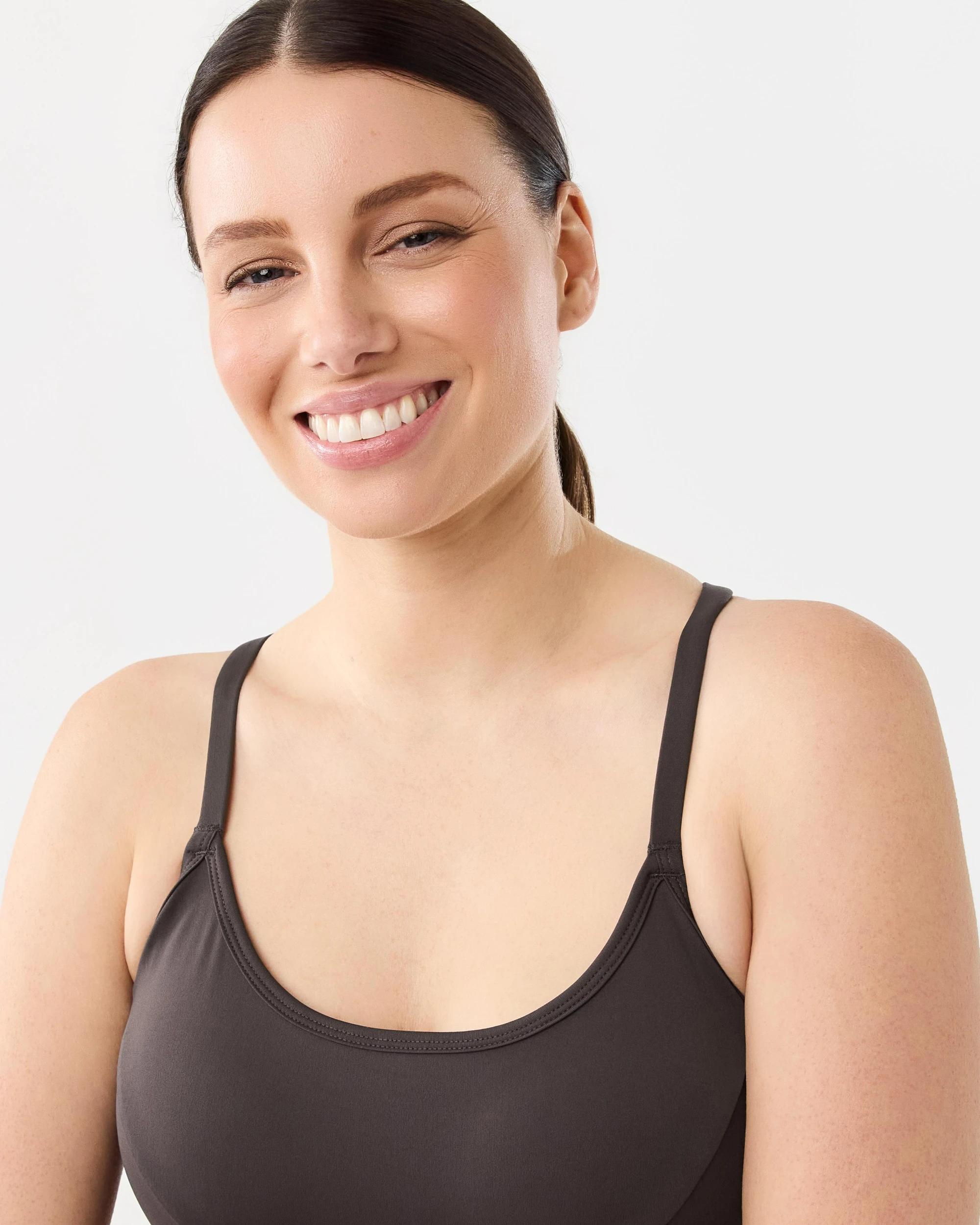 4 Active Womens Moulded Balance Crop Espresso, 4 of 8