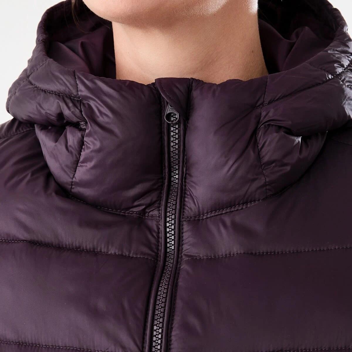6 Active Womens Packable Puffer Jacket Pur Raisin, 6 of 7