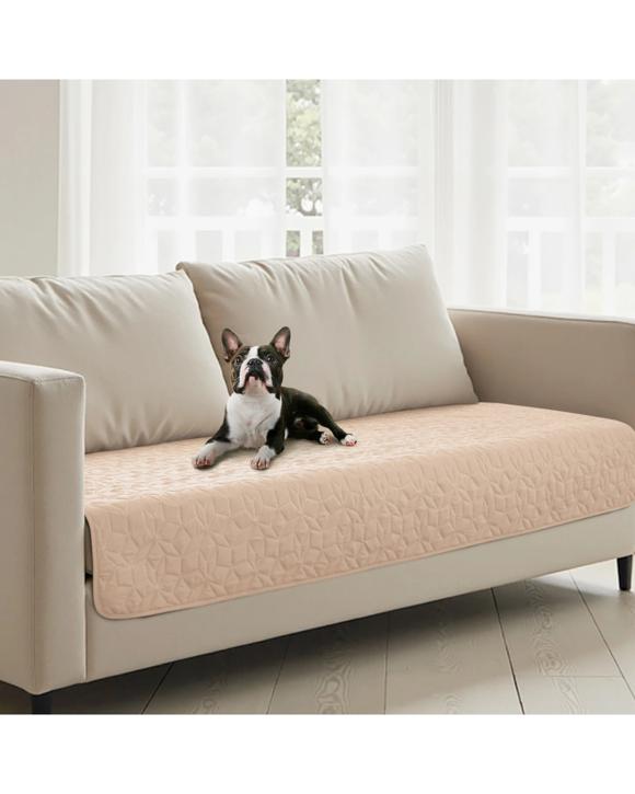 Charlie's Sofur Waterproof Dog 2-Seater Couch Cover Protector 76x178cm - Oat