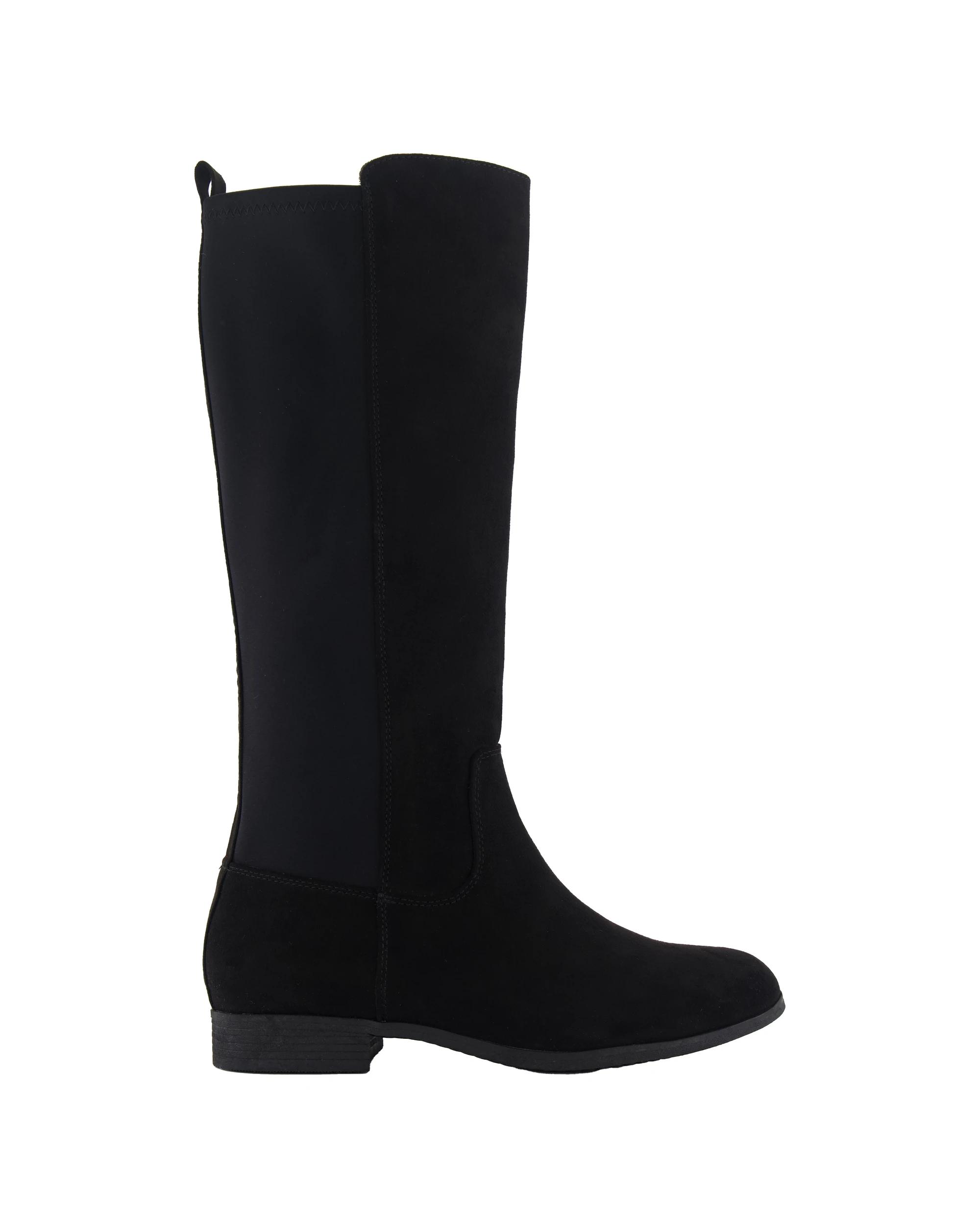 1 Flat Stretch Long Boots Black, 1 of 4