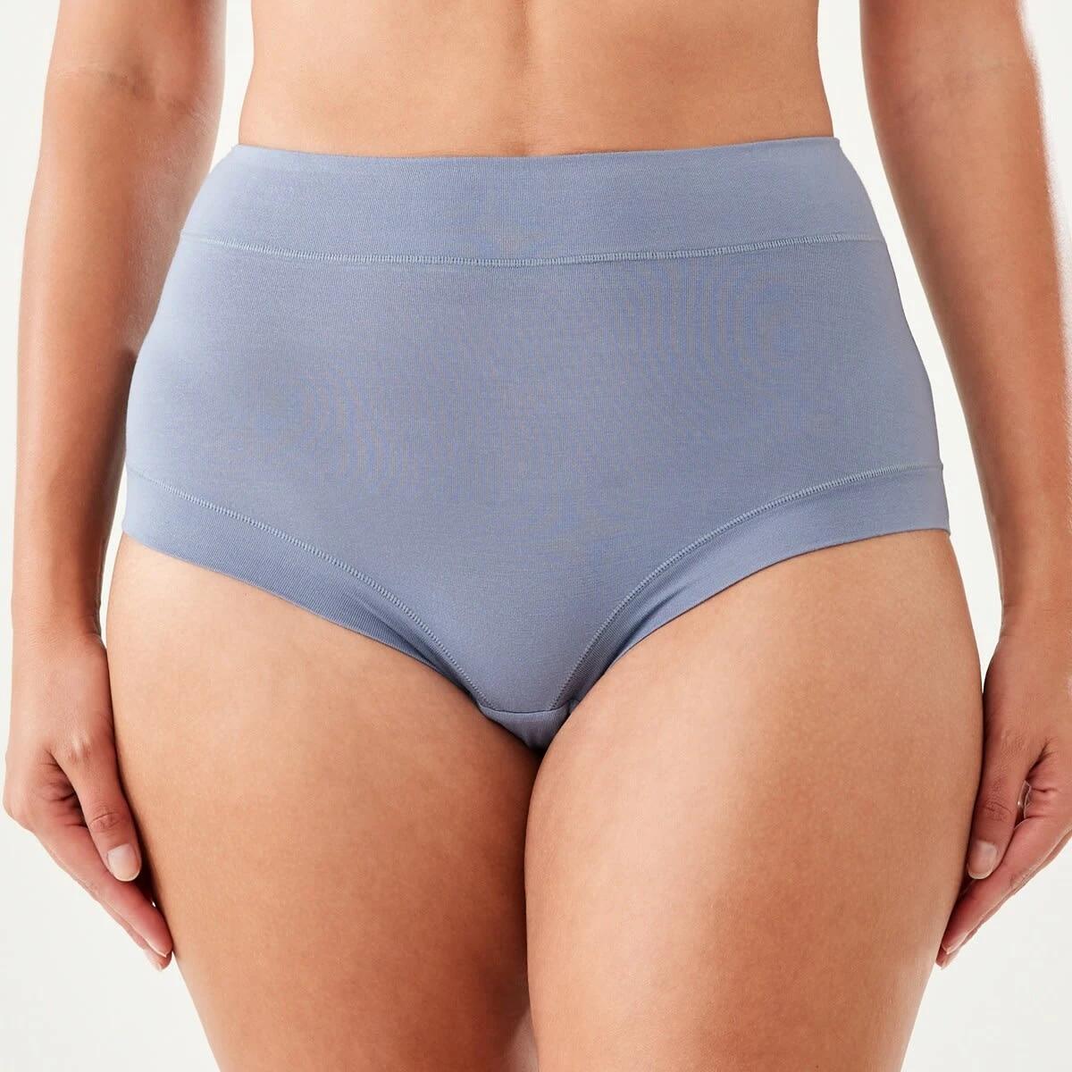 4 3 Pack Bamboo Full Briefs HALOGEN BLUE, STEEL GREY, BLACK, 4 of 8