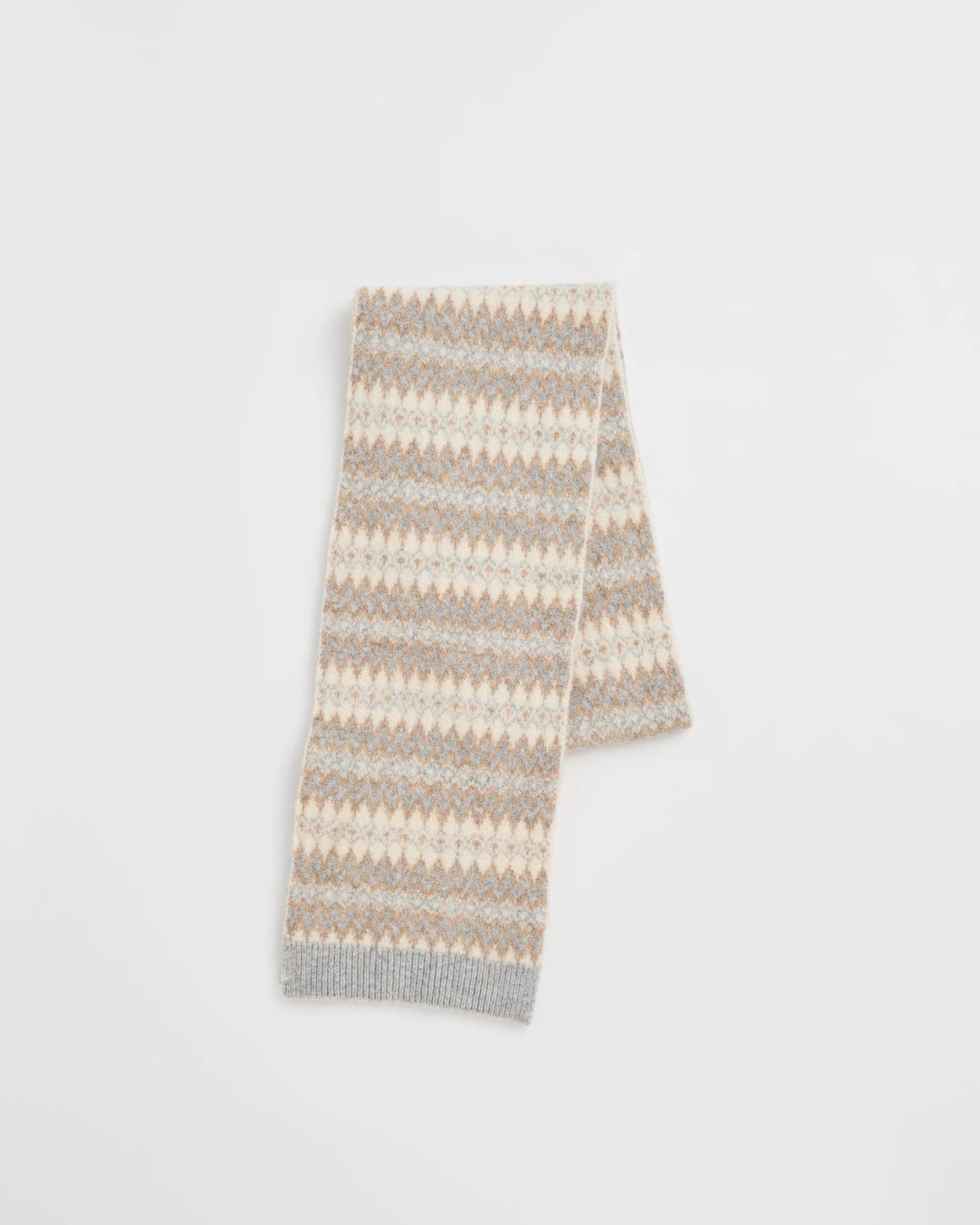 1 Target Woman Fairisle Scarf GREY, 1 of 3