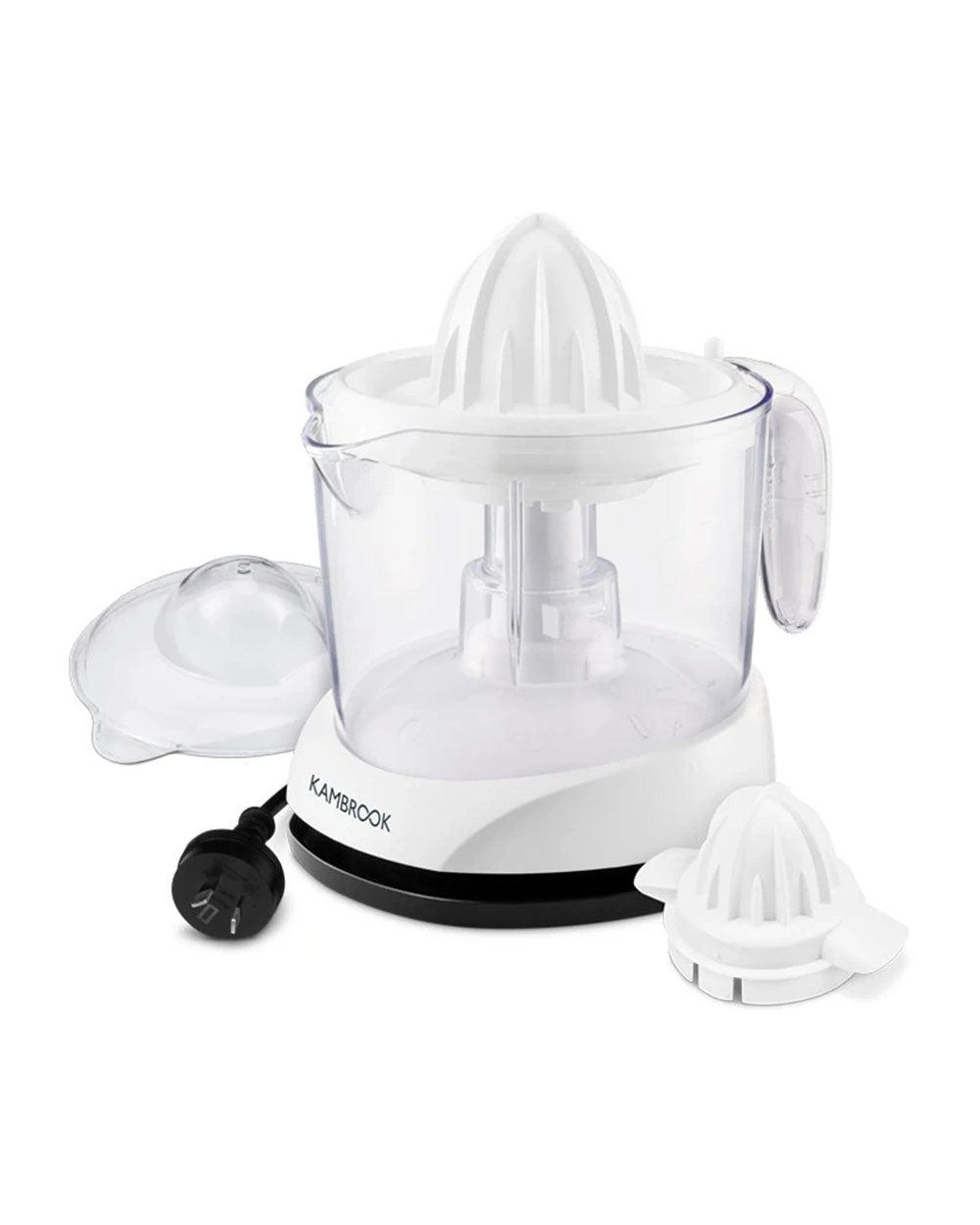 4 Kambrook 1l Pulp Select Electric Citrus Fruits Lemon/lime/orange Press/juicer
 - White, 4 of 5