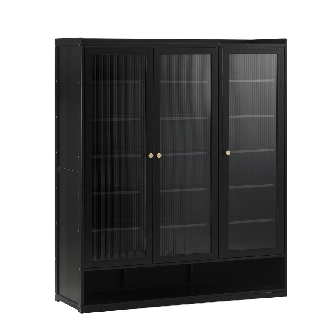 6 Oikiture Shoe Cabinet Shoes Storage Rack Organiser 3 Doors Shelf
 - Black, 6 of 9