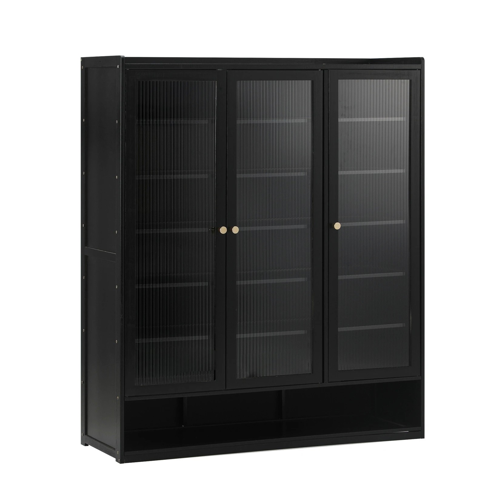 6 Oikiture Shoe Cabinet Shoes Storage Rack Organiser 3 Doors Shelf
 - Black, 6 of 9