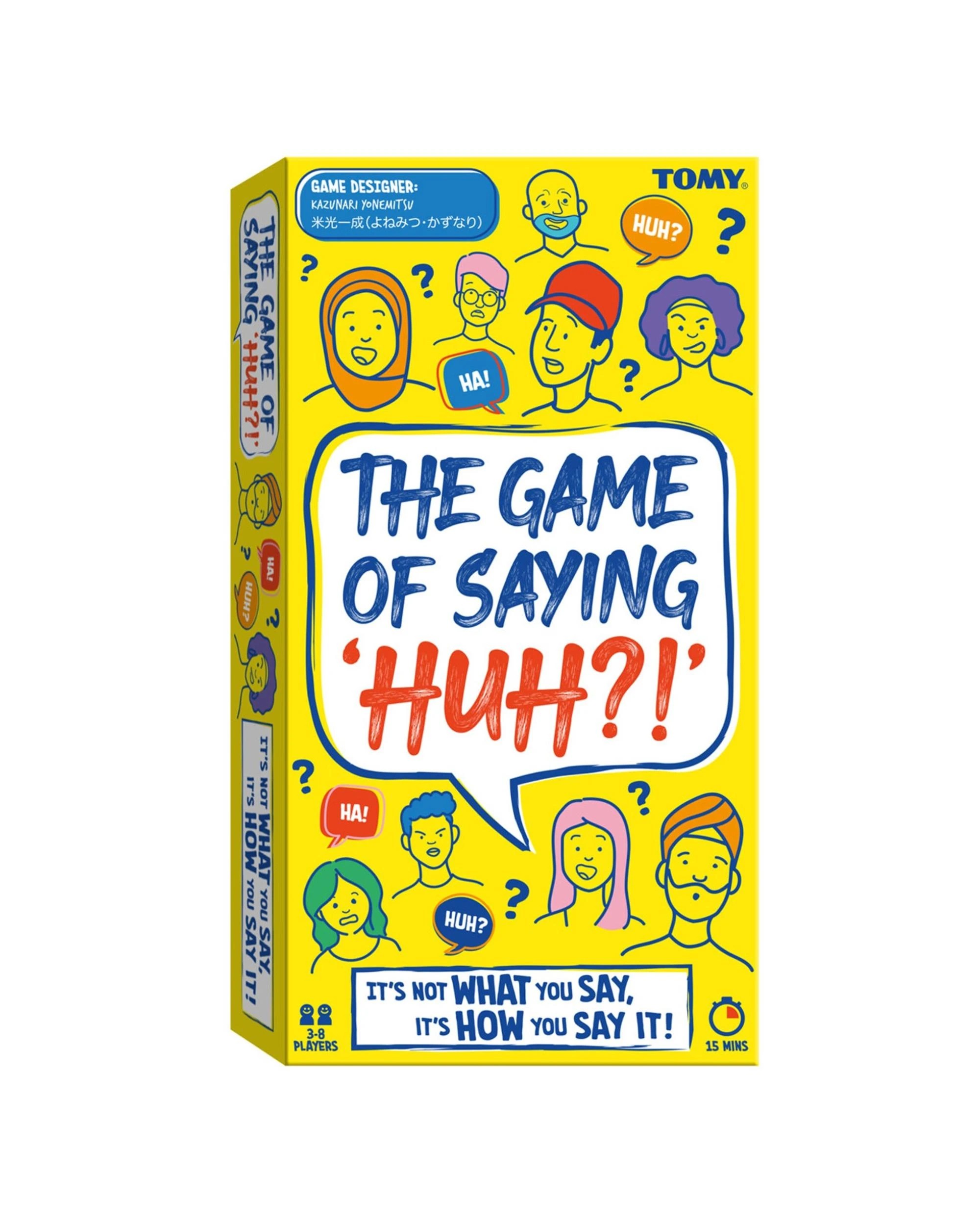1 TOMY The Game of Saying Huh Card Game, 1 of 9