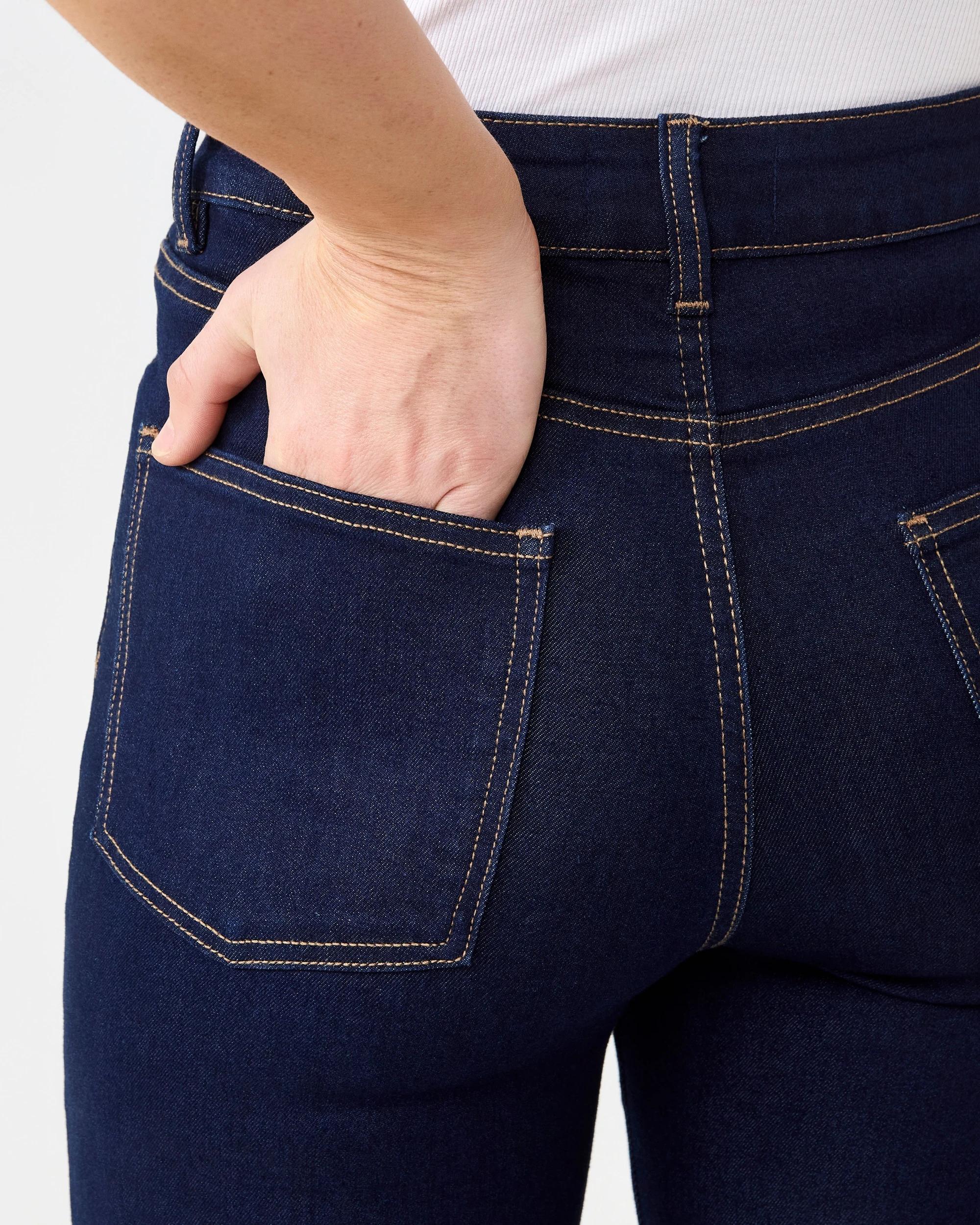 6 Cropped Kick Flare Jeans Indigo Wsh, 6 of 7