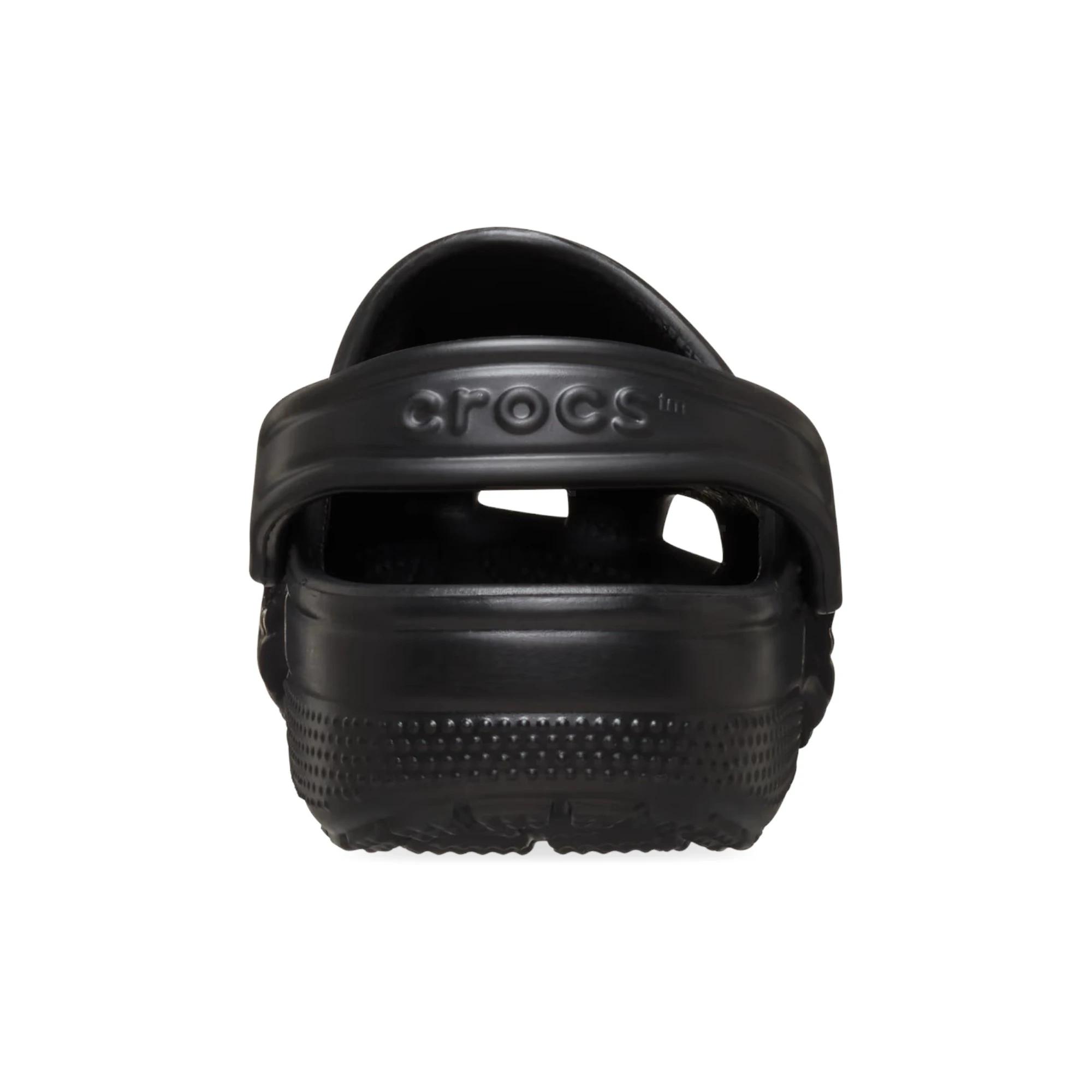 5 Crocs Unisex Classic Clog Sandals BLACK, 5 of 6