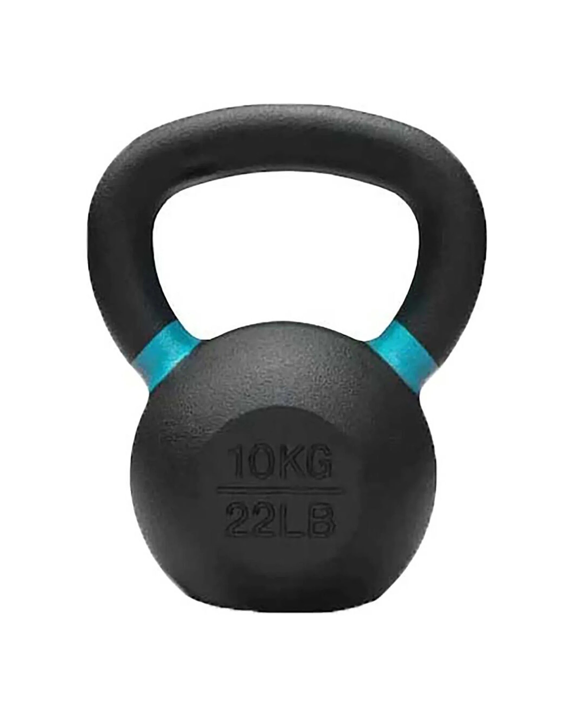 2 BODYWORX Premium Cast Iron Kettlebell 2 Pack 10kg Each Strength Training - Black, 2 of 2