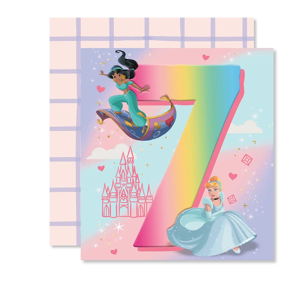 1 Hallmark 7th Birthday Card - Disney Princess, 1 of 3