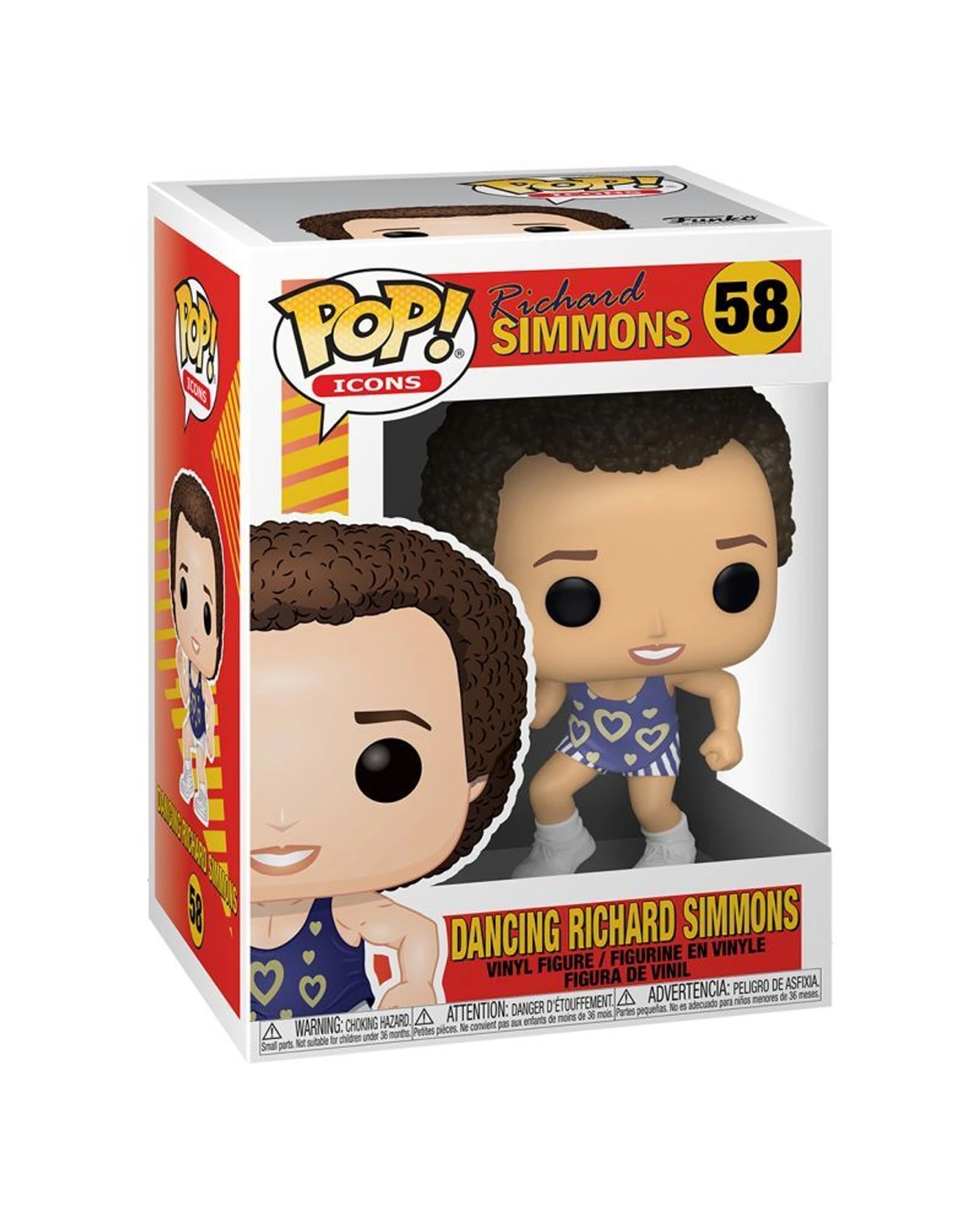 2 Pop Vinyl Figurine Icons - Richard Simmons Dancing Collectible 10cm Figure - Multi, 2 of 3