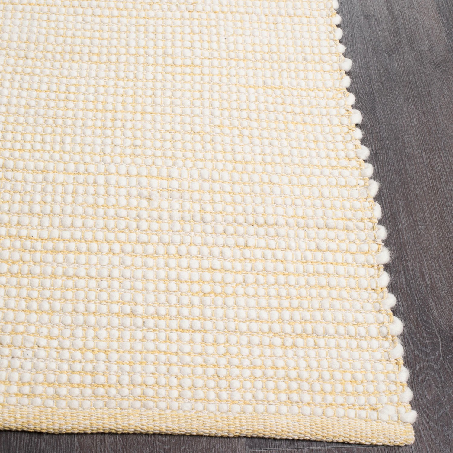 4 Common Ground Rugs Atelier 165x115cm - Small Hand Loomed Wool Floor Rug - Gold, 4 of 7