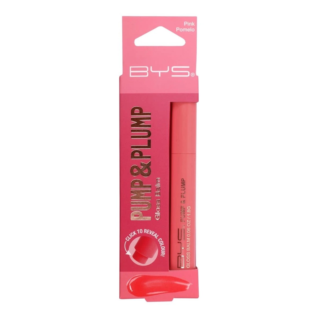 1 BYS Pump & Plump Gloss Balm 1.8g - Shea Butter and Argan Oil, 1 of 5