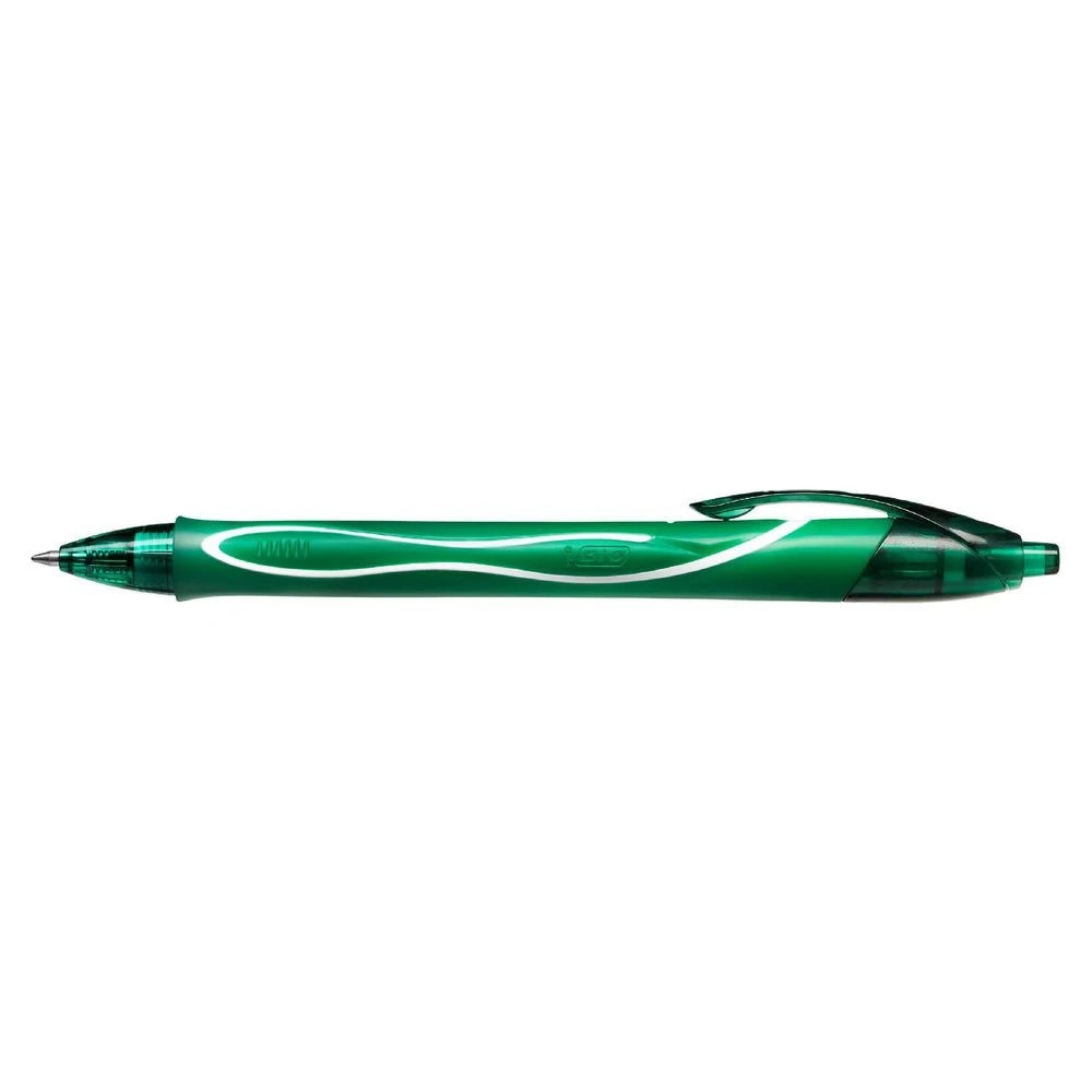 2 Bic Gelocity Quick Dry Gel Pen 0.7mm Green 12 Pack, 2 of 3
