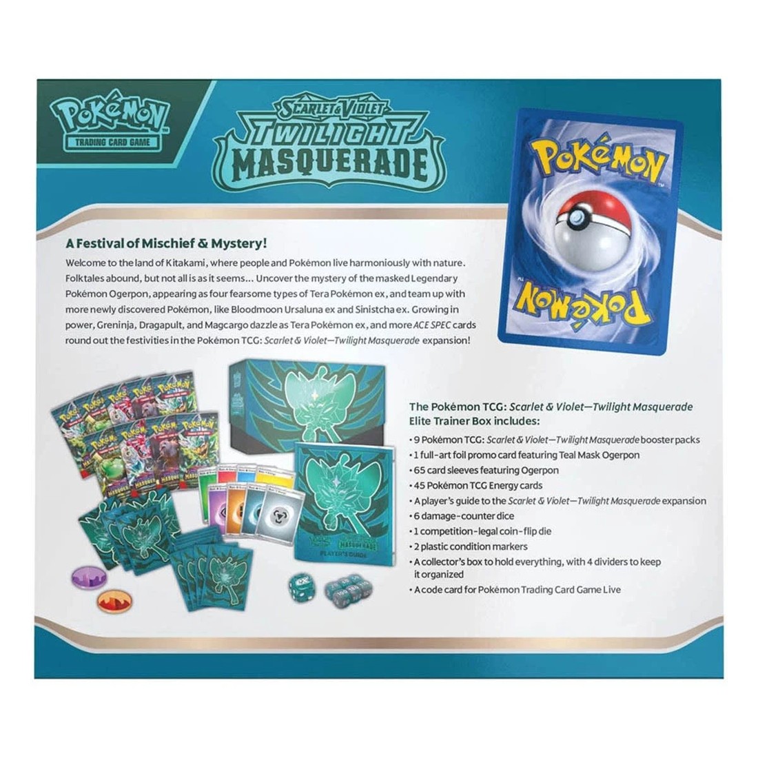 5 Pokemon Trading Card Game: Scarlet & Violet Twilight Masquerade Elite Trainer Box, 5 of 5