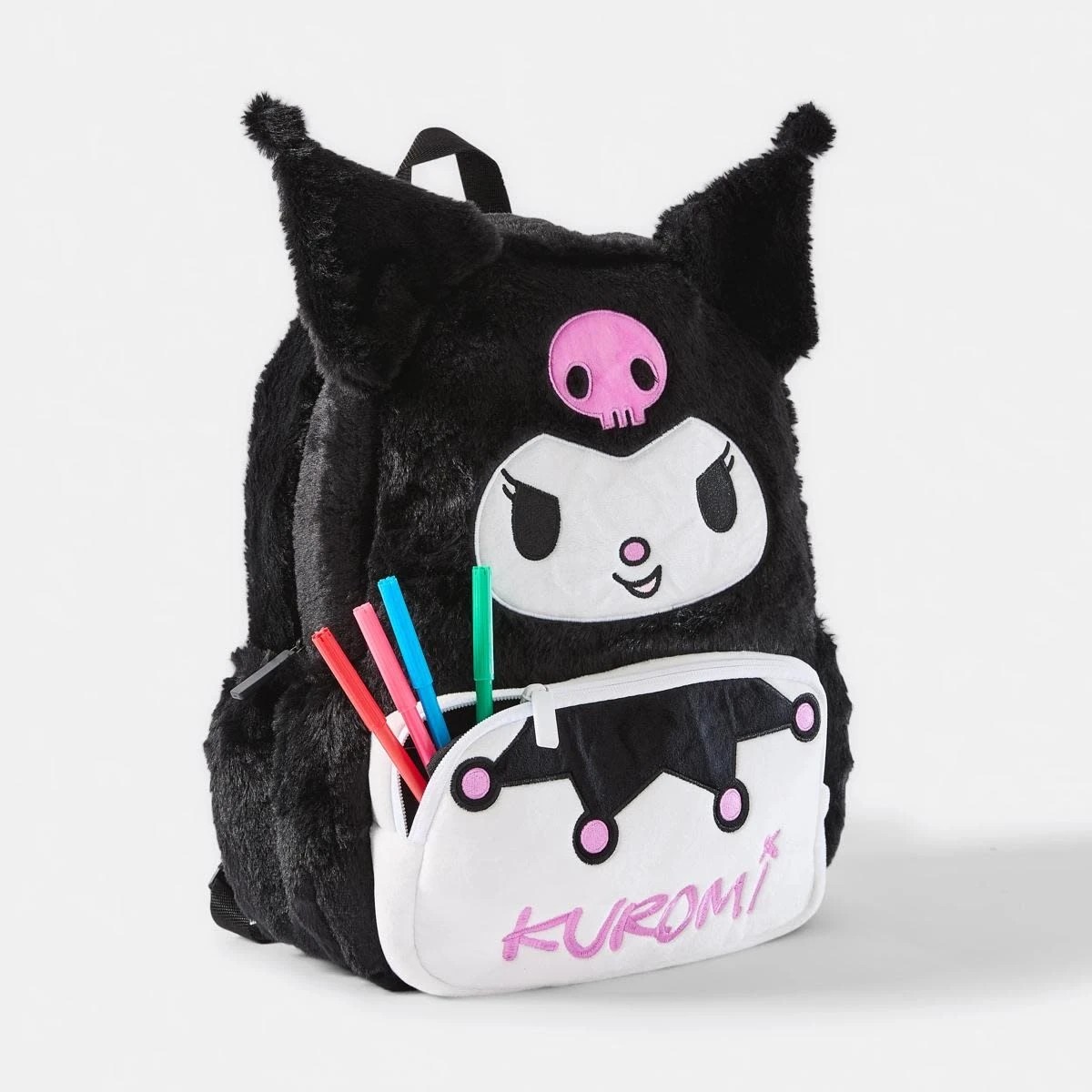 1 Kuromi Plush Backpack, 1 of 7