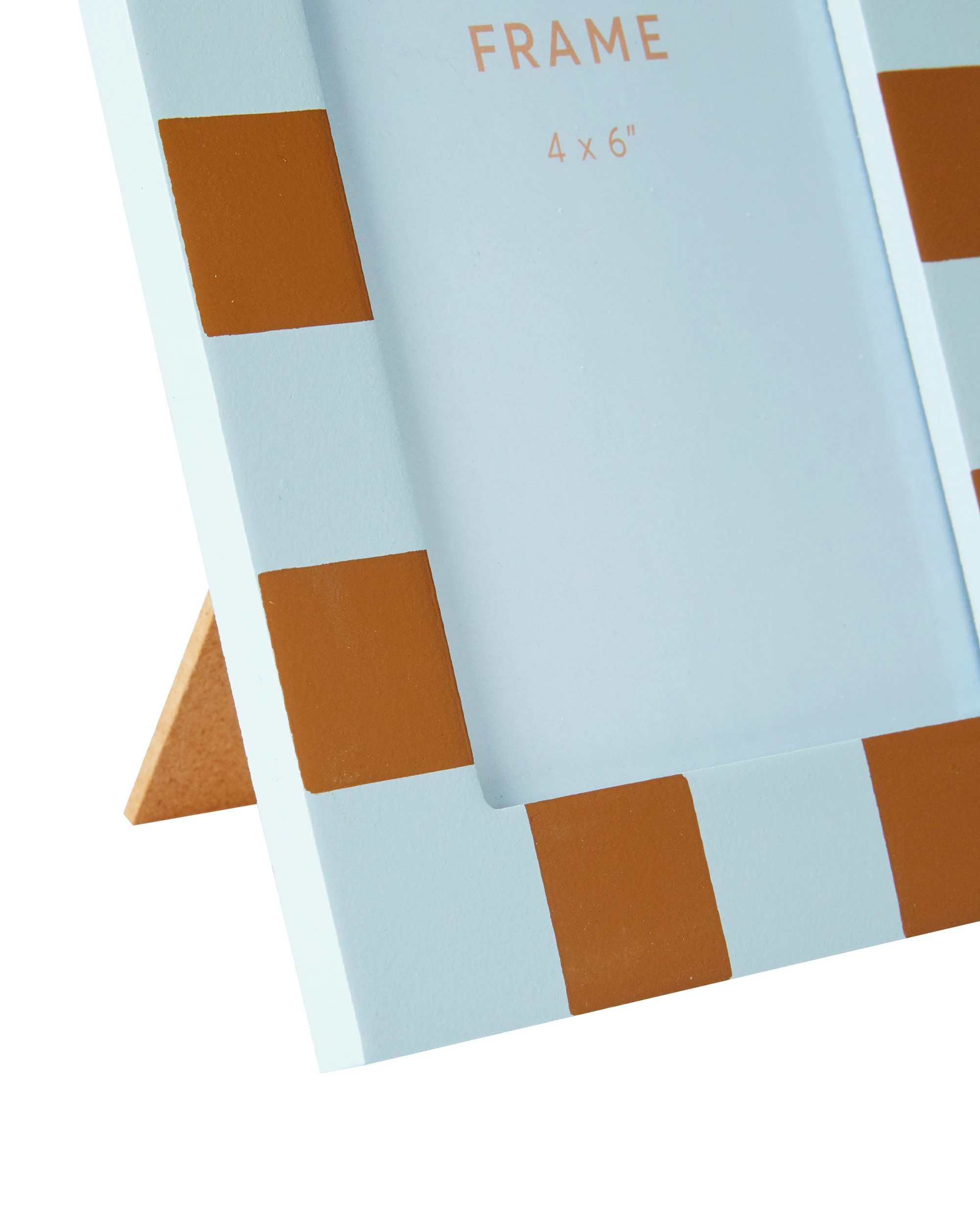 3 Check Photo Frame 4in. x 6in. - Blue and Tan, 3 of 5