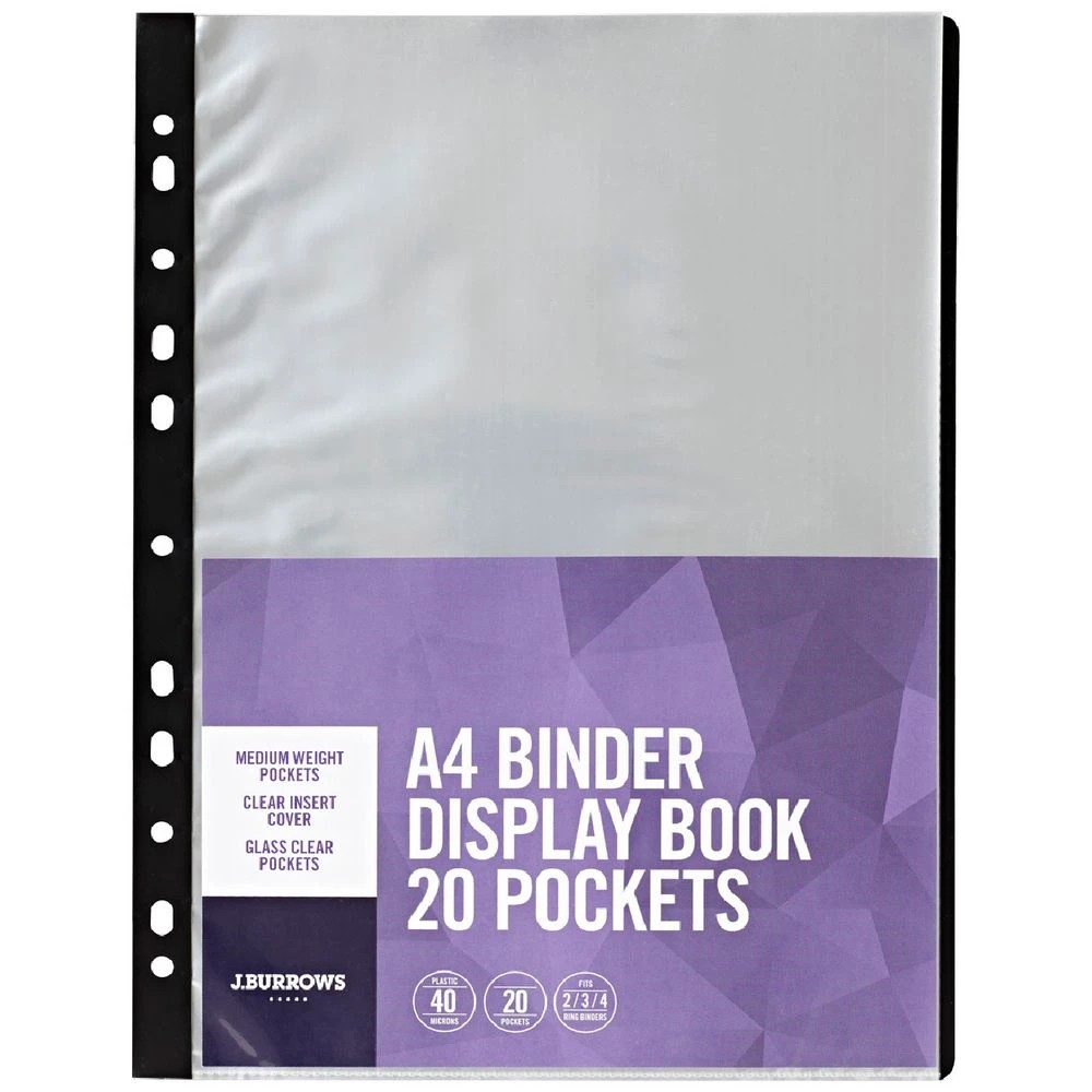 1 J.Burrows Binder Display Books A4 20 Pockets, 1 of 3