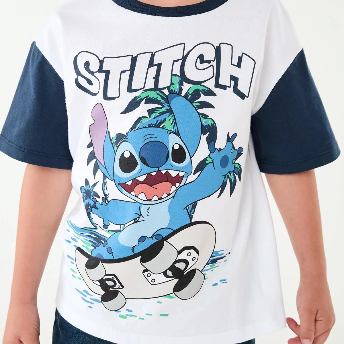 4 Disney Lilo & Stitch License Short Sleeve T-shirt Stitch, 4 of 8