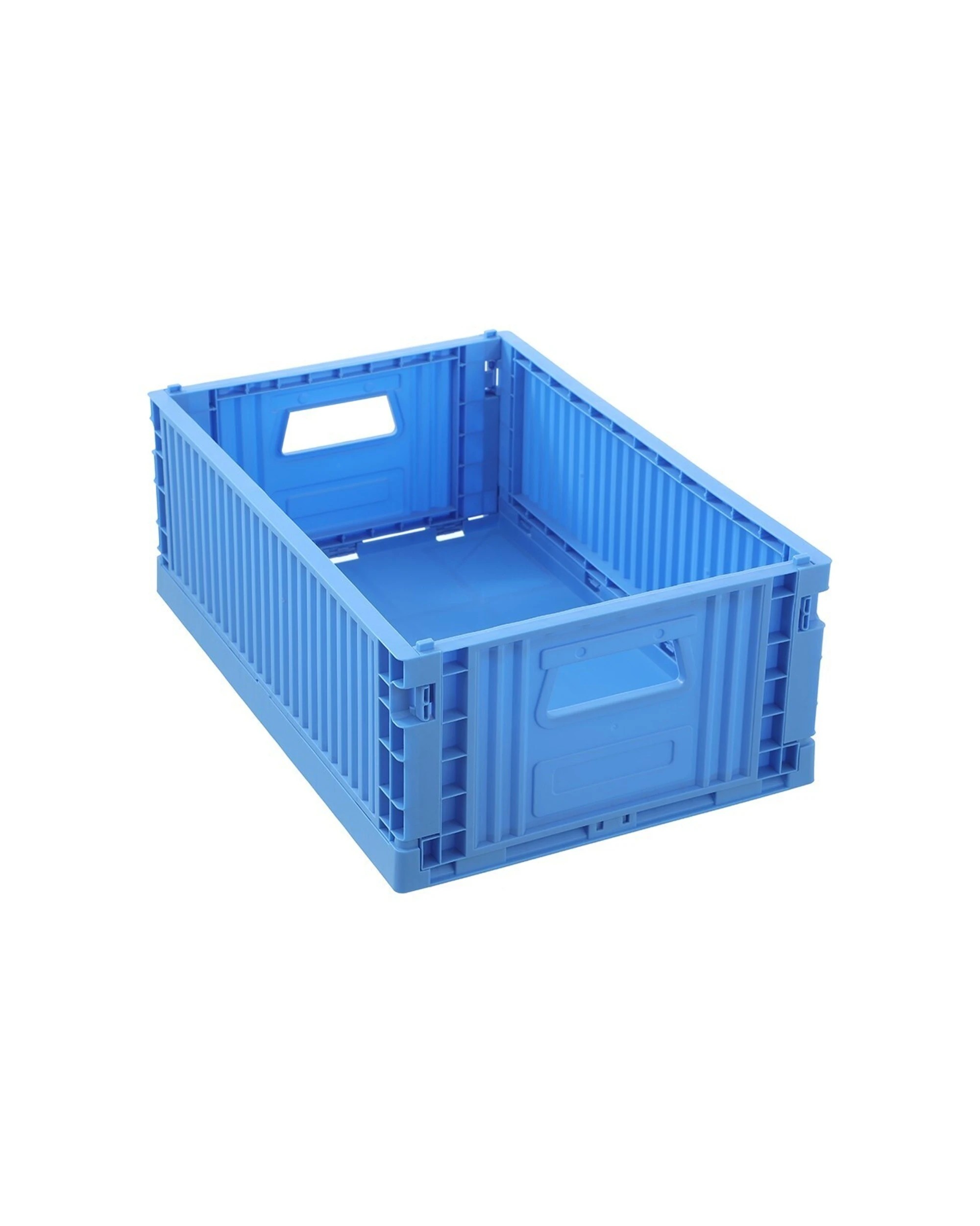 2 Boxsweden Foldaway Crate Storage 43cm x 29cm x 16cm Collapsible Stackable - Assorted, 2 of 9