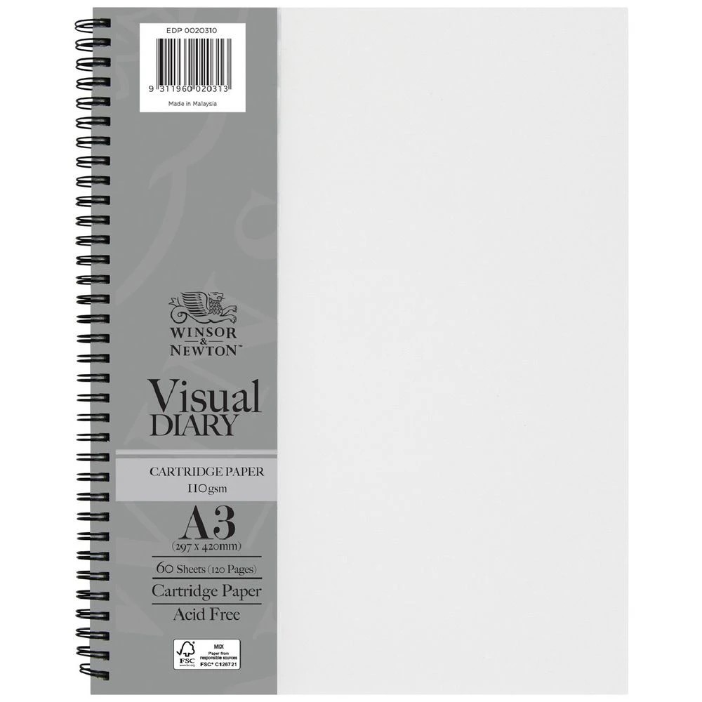1 Winsor & Newton A3 Visual Art Diary 110gsm 60 Sheets Clear, 1 of 1