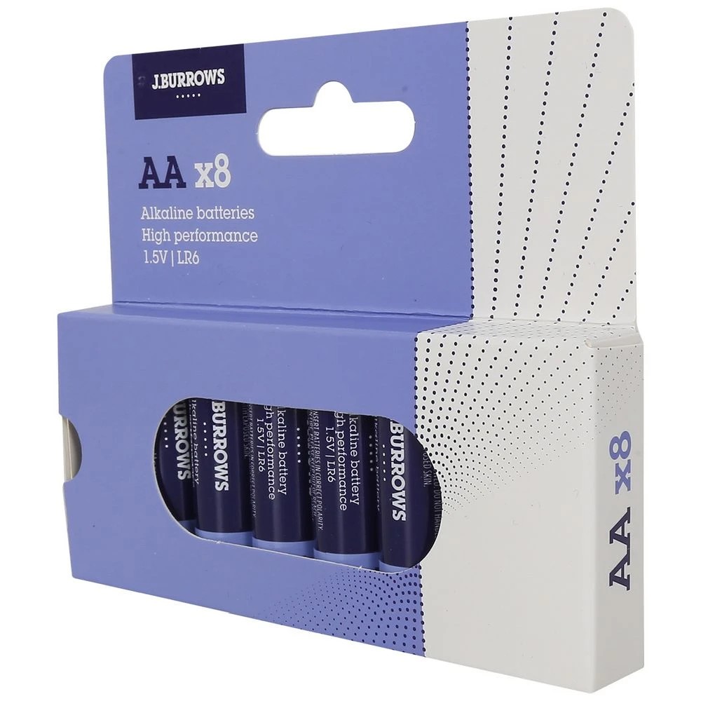 2 J.Burrows AA Batteries 8 Pack, 2 of 6