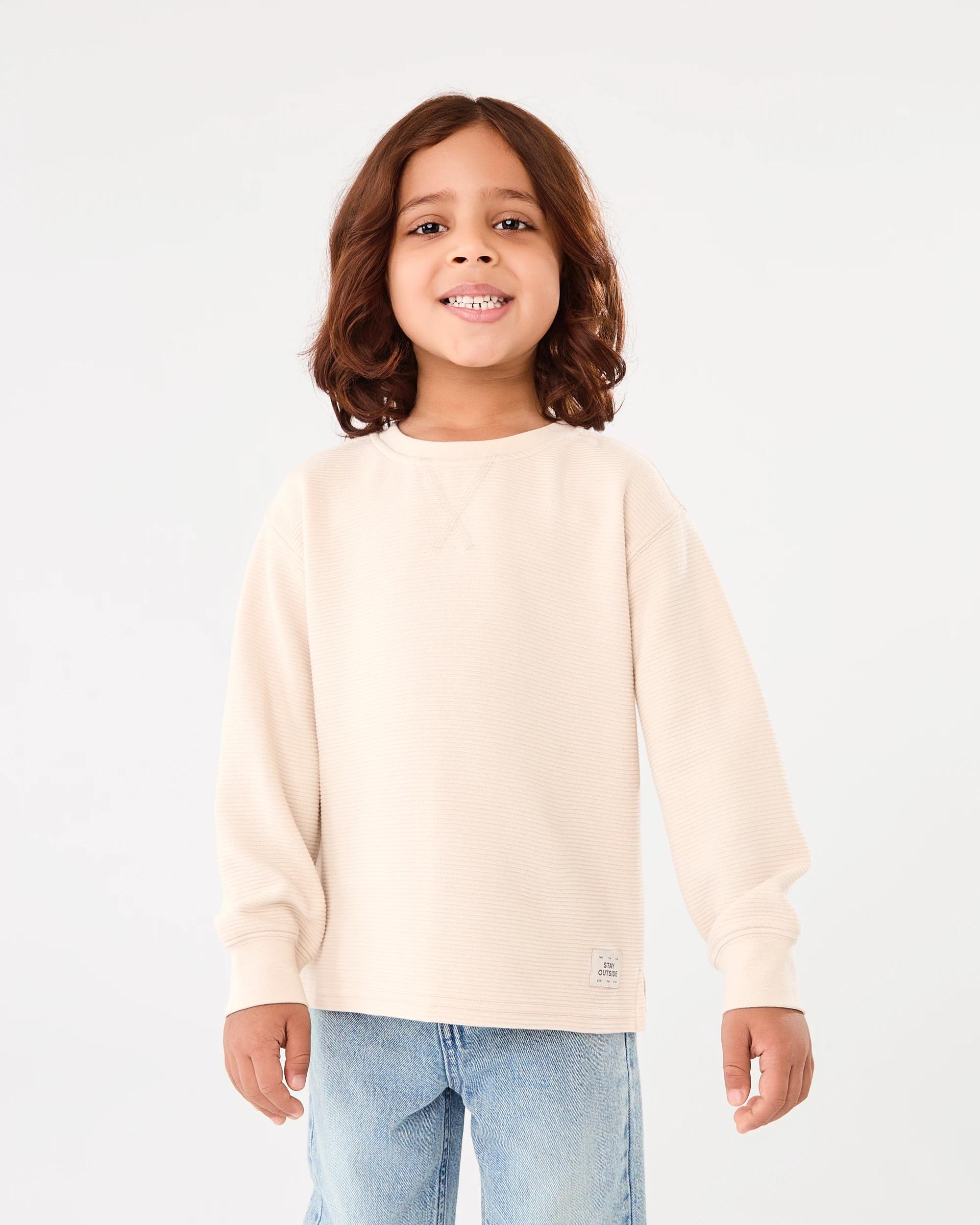 1 Long Sleeve Ottoman T-shirt Pmc Chalk, 1 of 8