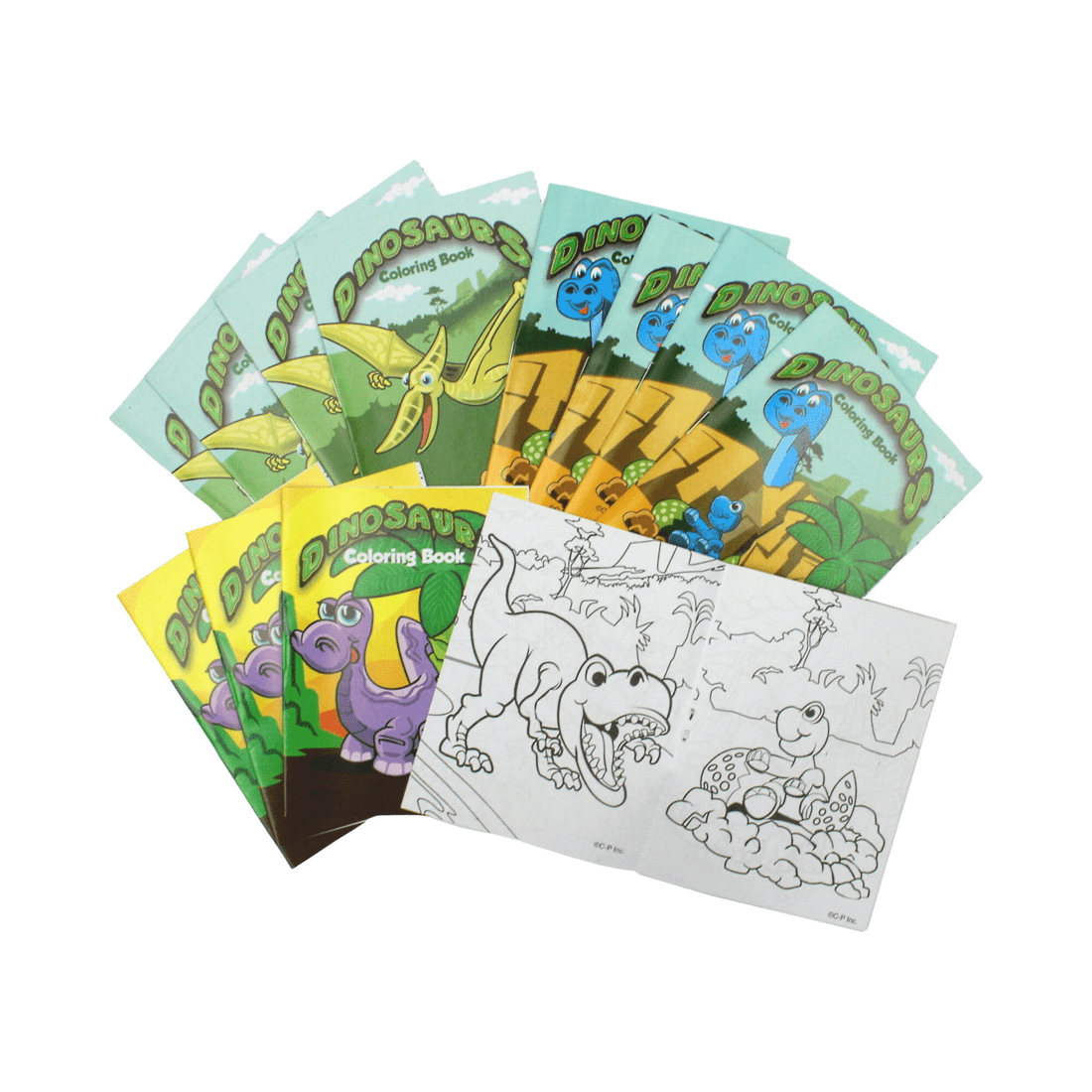 1 US Toy Small Dinosaur Colouring Books Pack of 12, 1 of 1