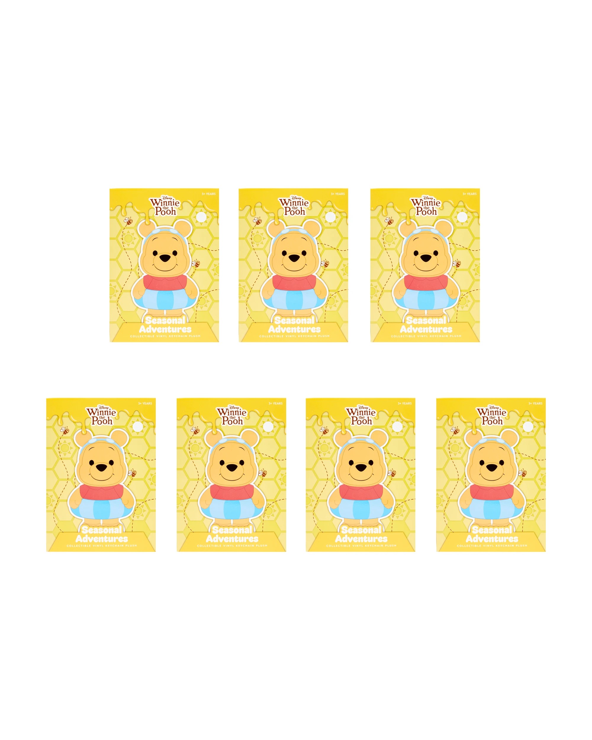 1 Disney Winnie the Pooh Seasonal Adventures Collectible Vinyl Plush Keychain - Assorted, 1 of 4