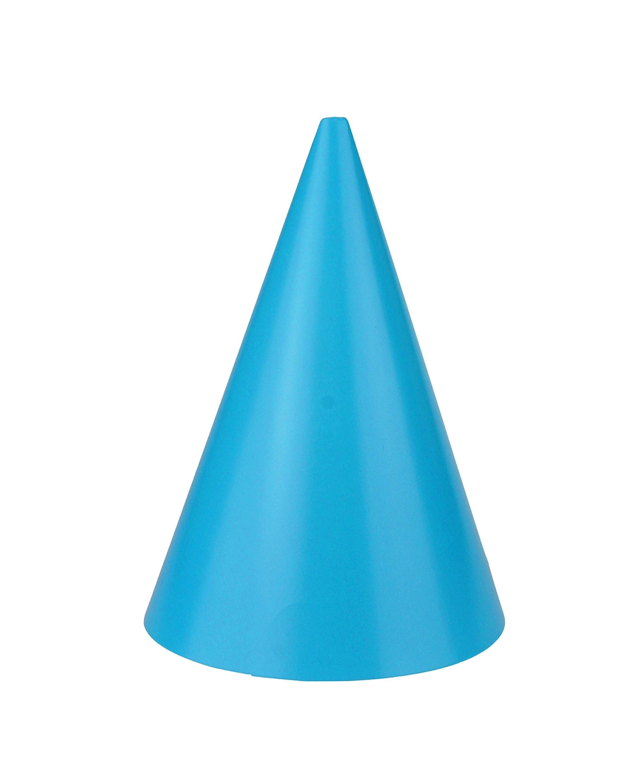 1 Partyrama Coloured Party Hats Pack of 6 - Blue, 1 of 3