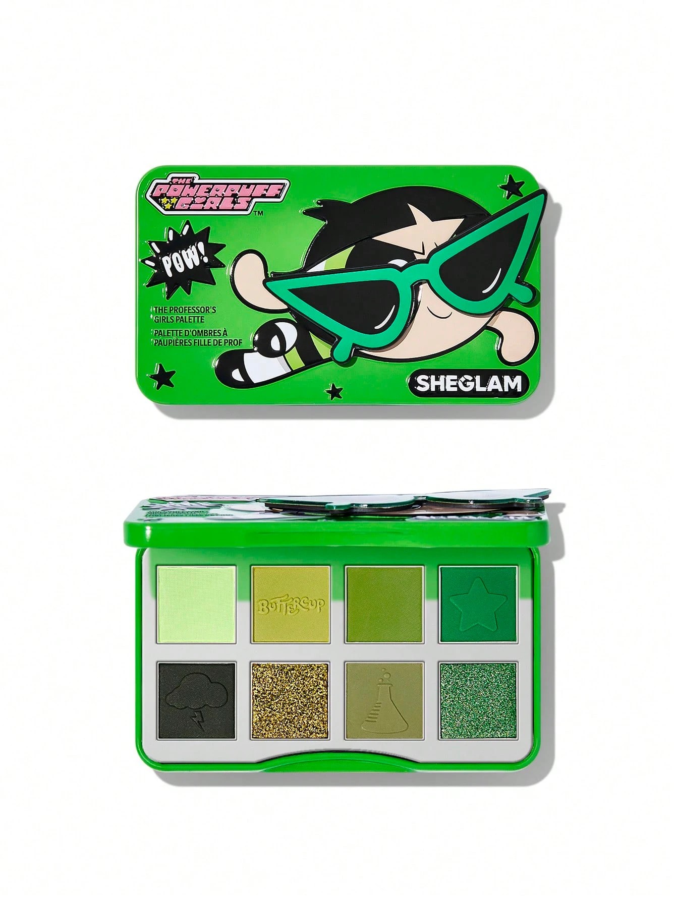 1 The Powerpuff Girls x SHEGLAM The Professor's Girls Eyeshadow Palette - Toughest Fighter, 1 of 7