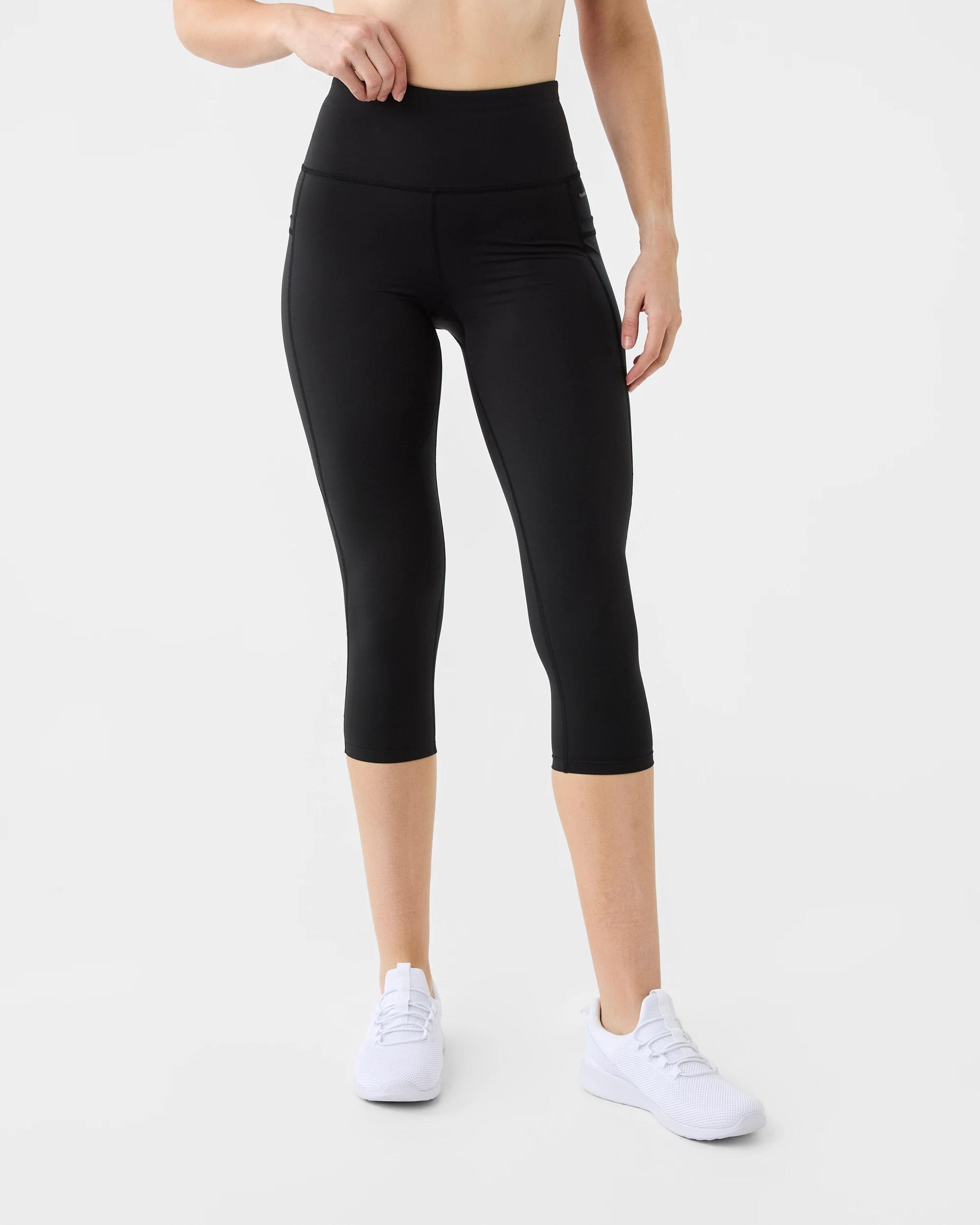 1 Active Womens Crop Training Leggings Black, 1 of 5