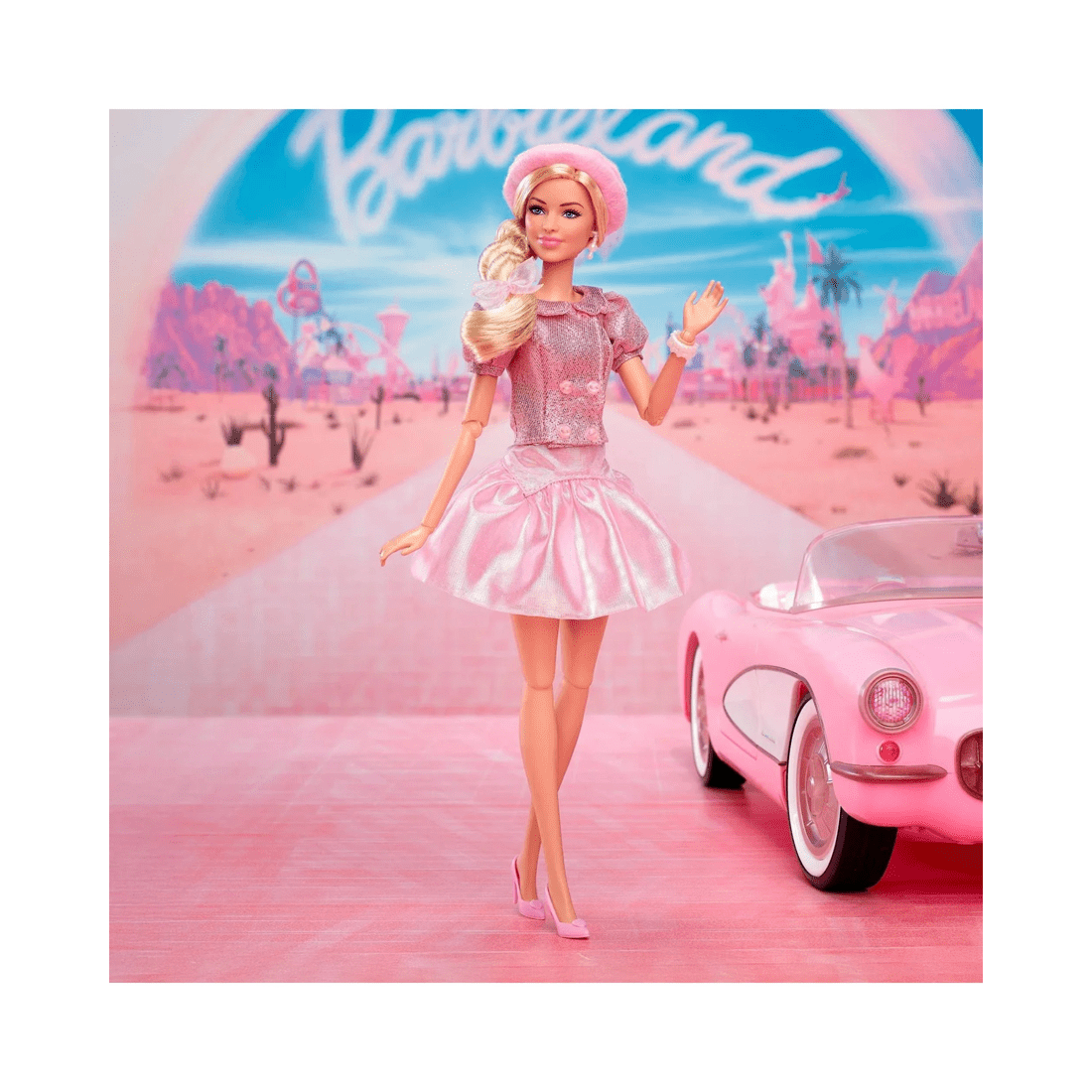 4 Mattel Barbie the Movie Barbie Pink Puffy Dress with Pink Beret Collector Fashion Doll - Pink, 4 of 10