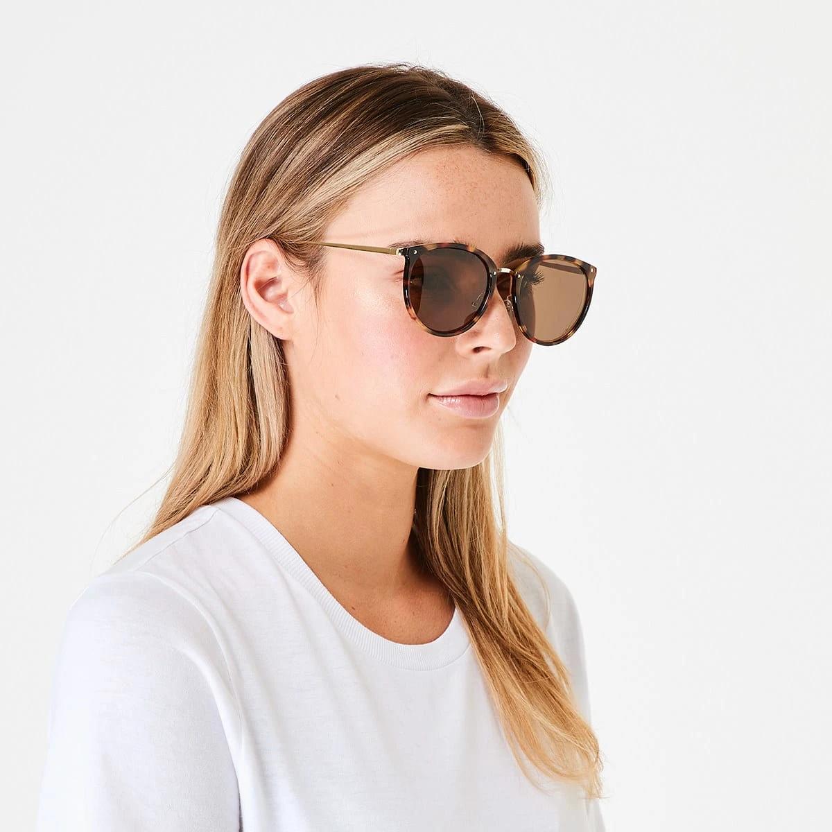 7 Thin Frame Cat Eye Sunglasses Tort, 7 of 7