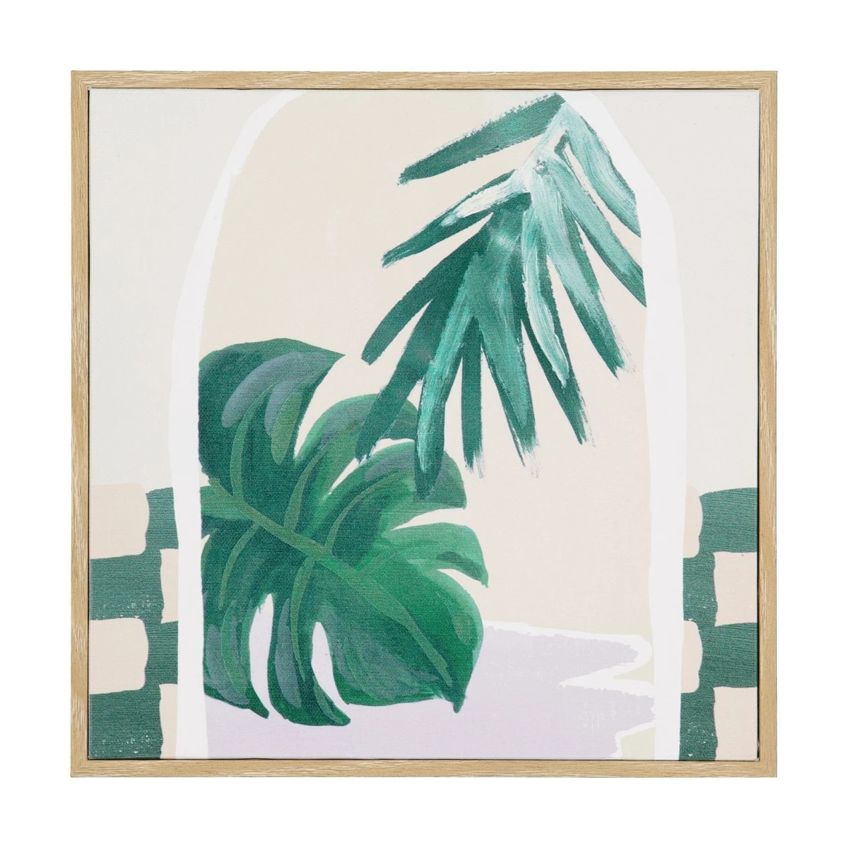 1 Tropical Palm Framed Canvas, 1 of 8