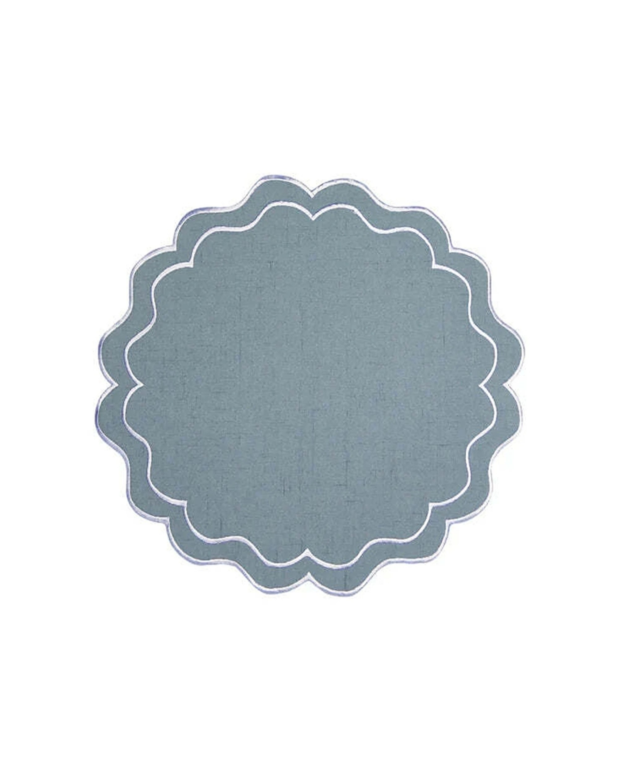 2 Casa Domani 4PK Banda Leather Look Placemat 38cm - Grey, 2 of 3