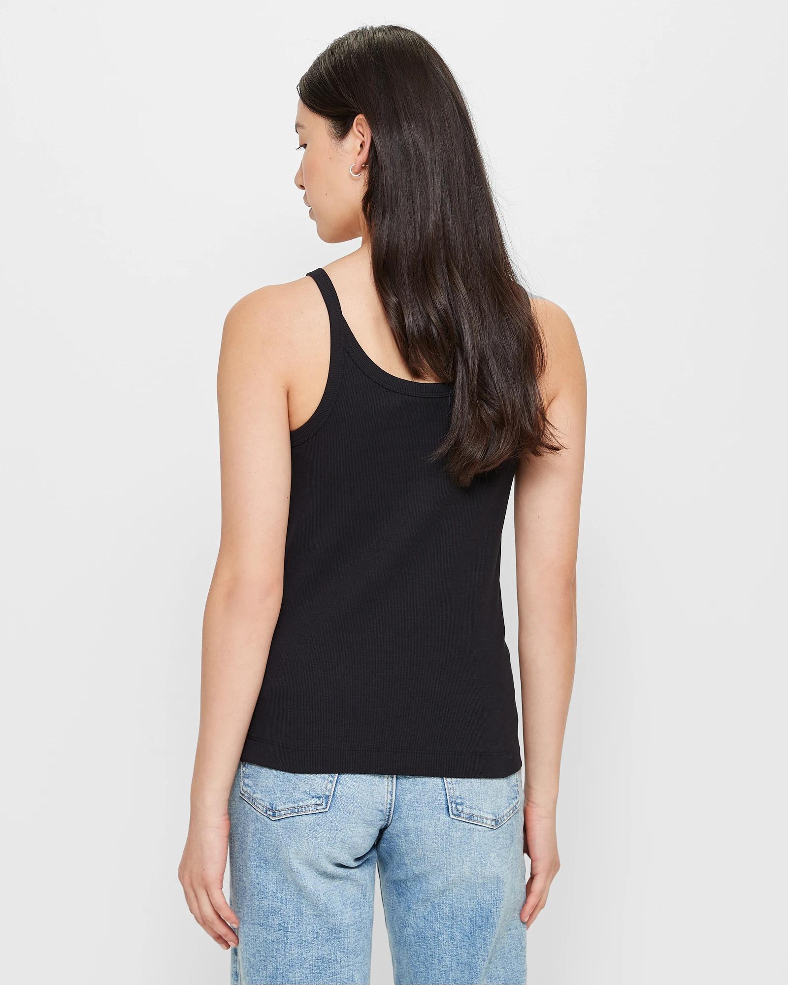 4 Target Australian Cotton Rib Cami BLACK, 4 of 10